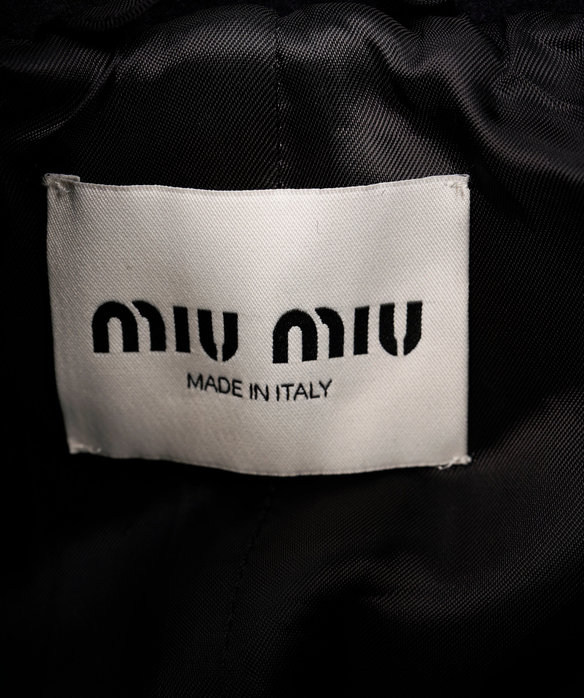 Miu Miu Navy Logo Jacket 38 ALC1939