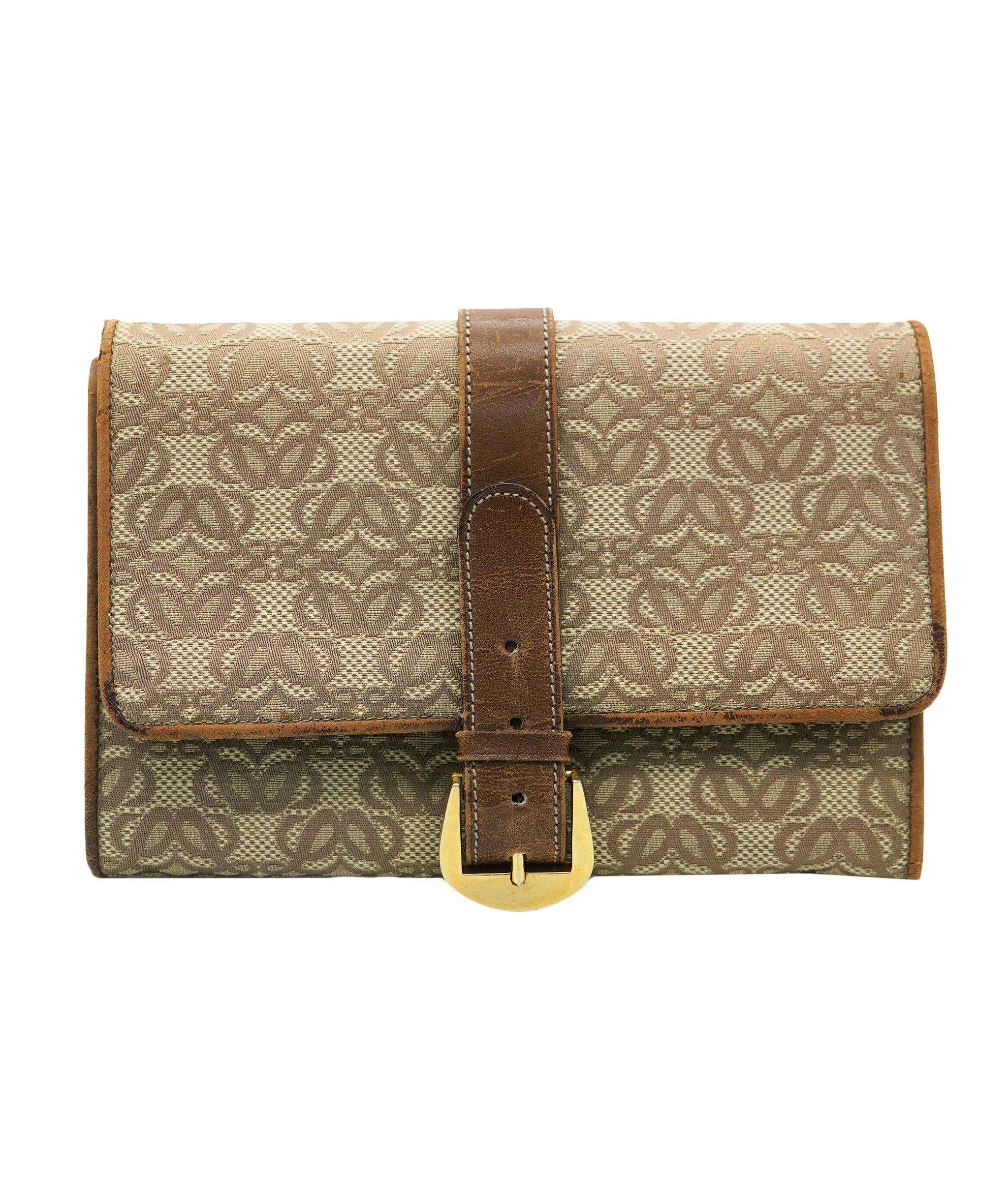 Vintage brown monogram loewe agenda  ABL0017