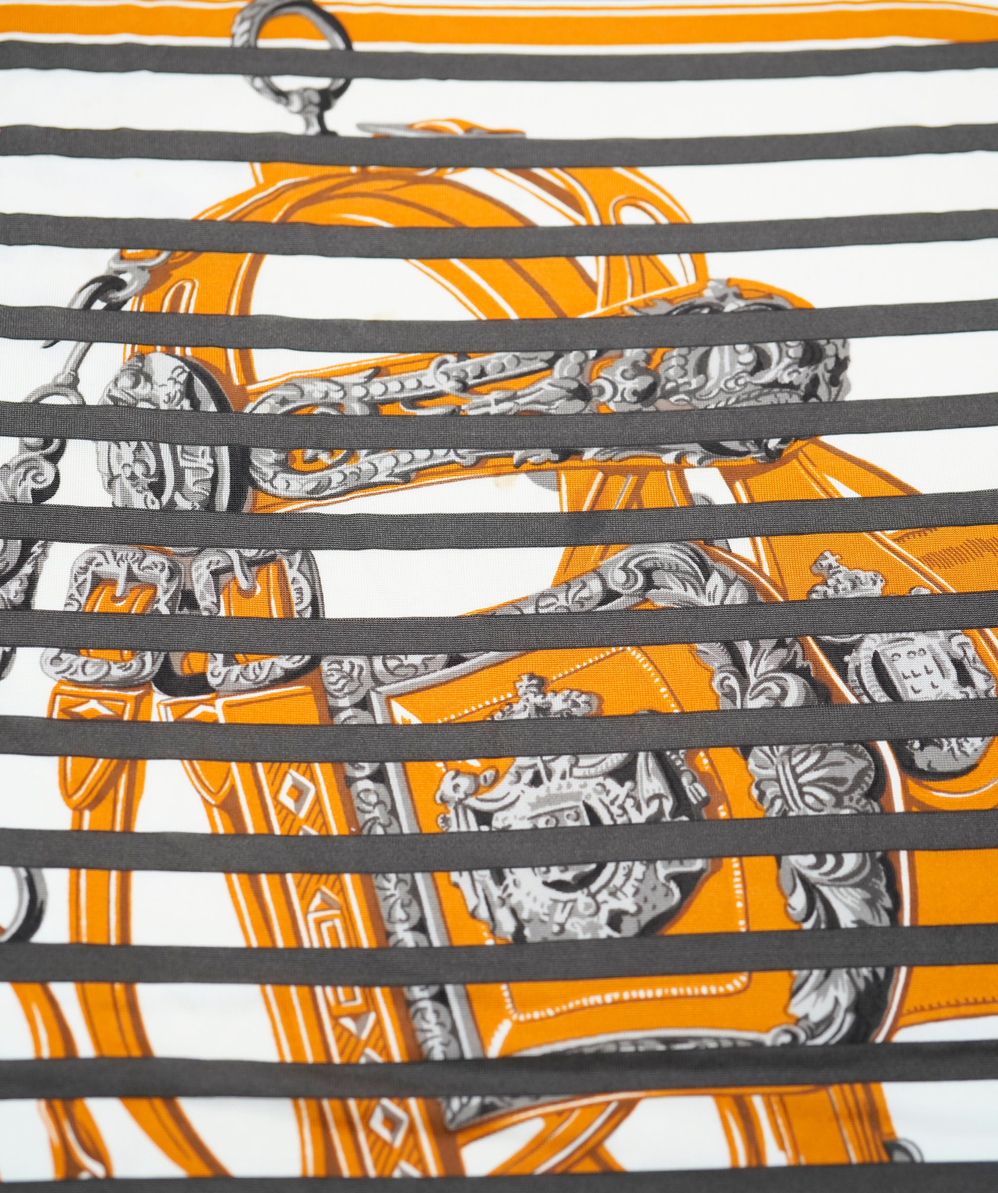 Hermes brides de gala forever stripe 90 scarf  ABL0014