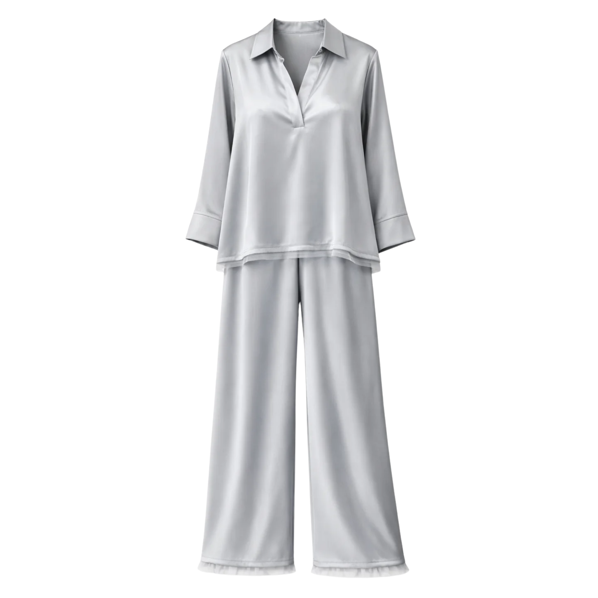 LOOSE FIT 2PC SET زوج (SHIRT & PANTS قميص وبنطلون) “MAITHA"