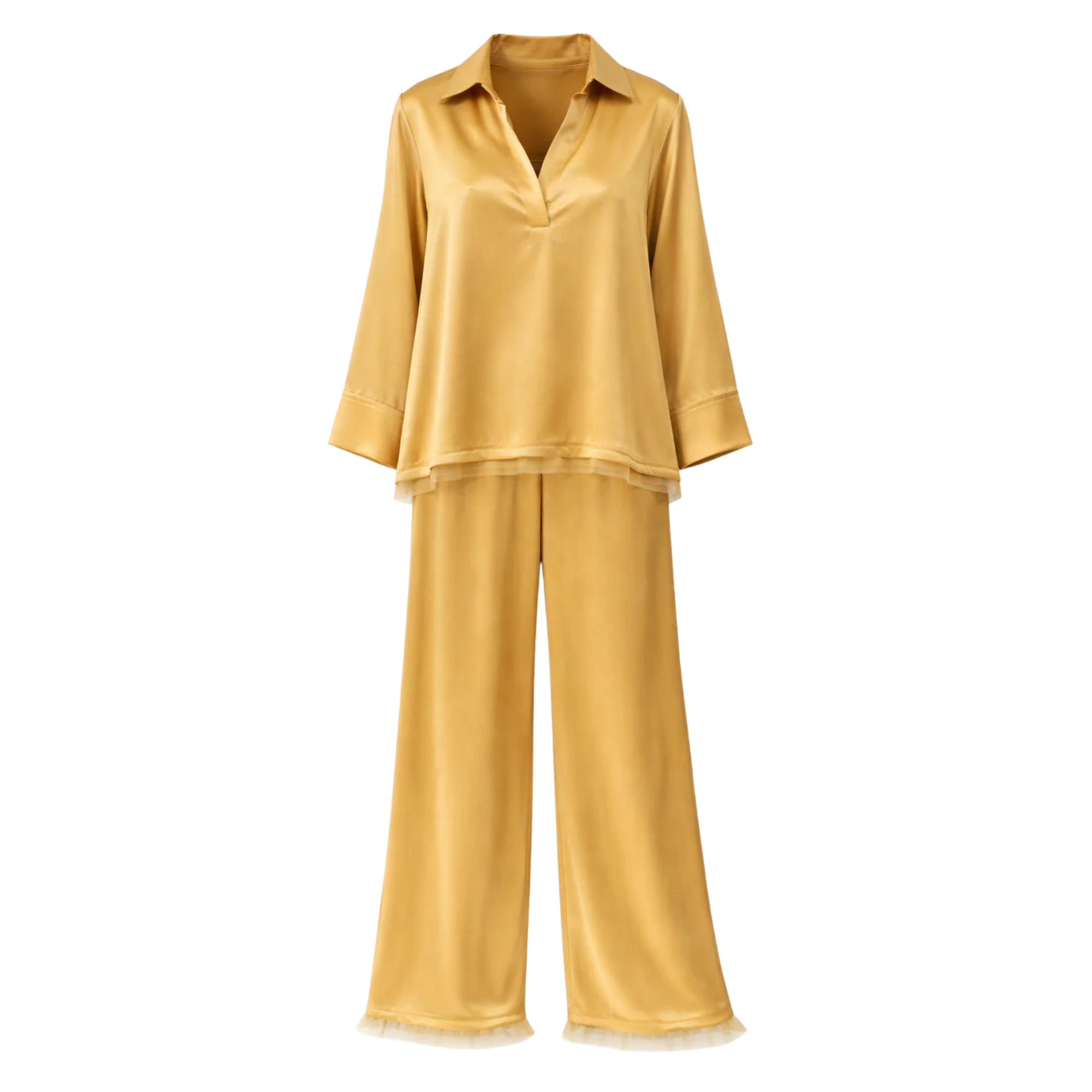 LOOSE FIT 2PC SET زوج (SHIRT & PANTS قميص وبنطلون) “MAITHA"