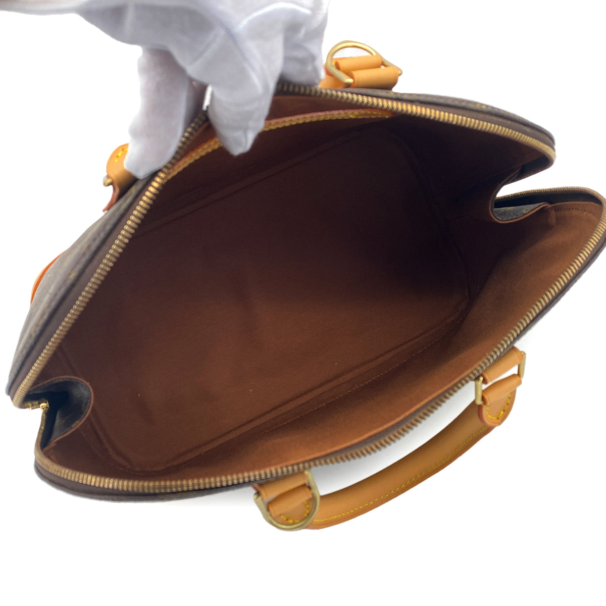LOUIS VUITTON MONOGRAM ALMA HAND BAG BROWN MONOGRAM CANVAS M51130 90313865