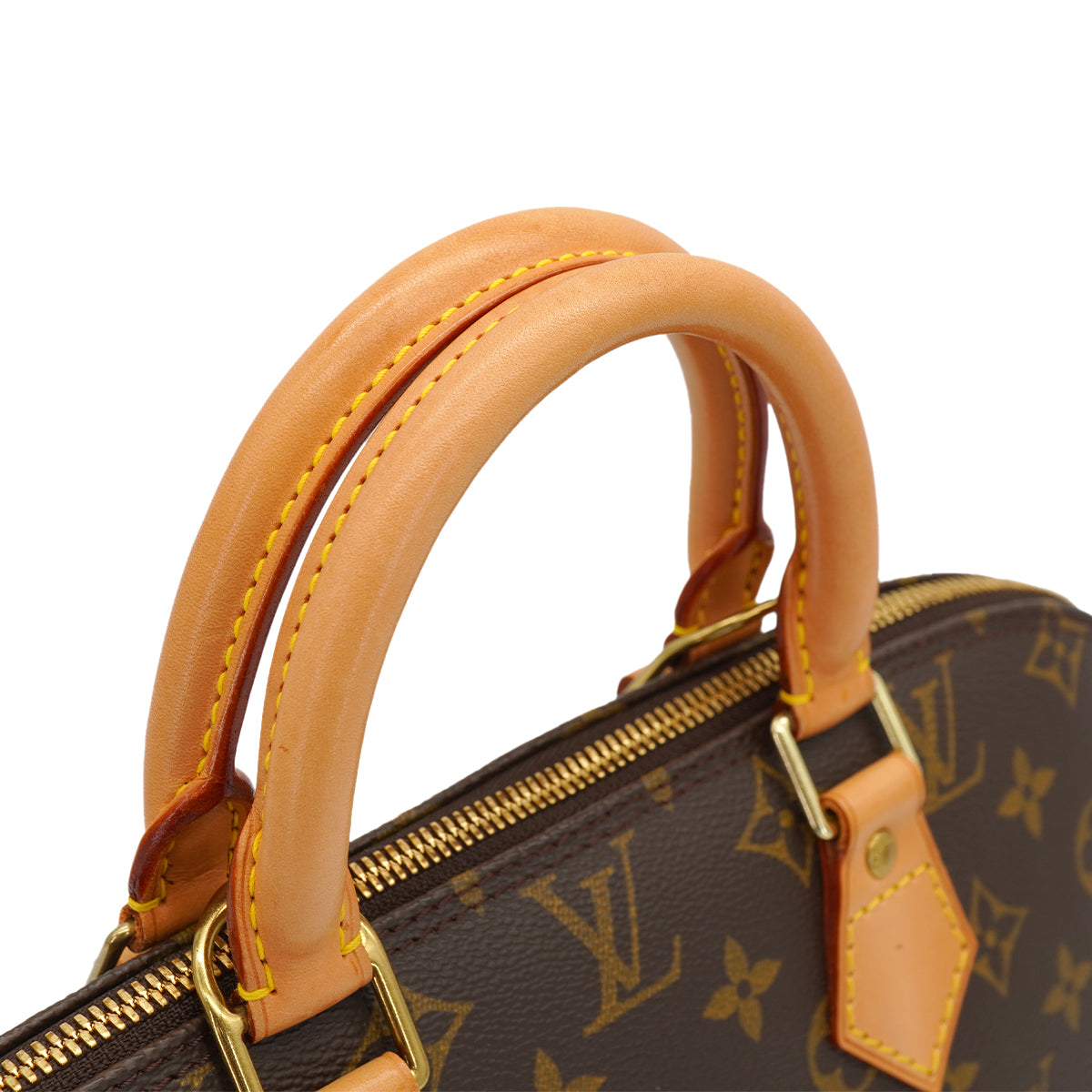 LOUIS VUITTON MONOGRAM ALMA HAND BAG BROWN MONOGRAM CANVAS M51130 90327602