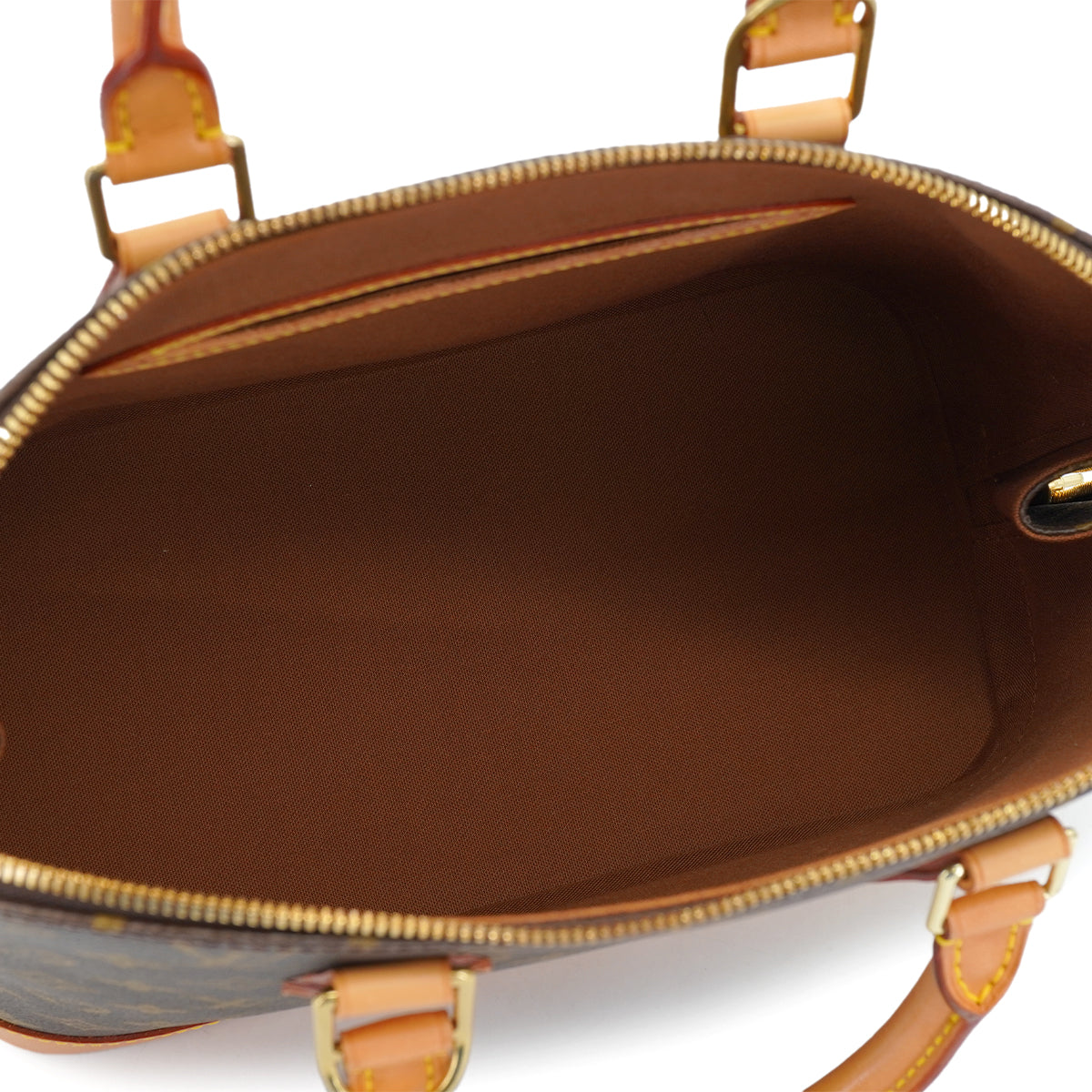 LOUIS VUITTON MONOGRAM ALMA HAND BAG BROWN MONOGRAM CANVAS M51130 90327602