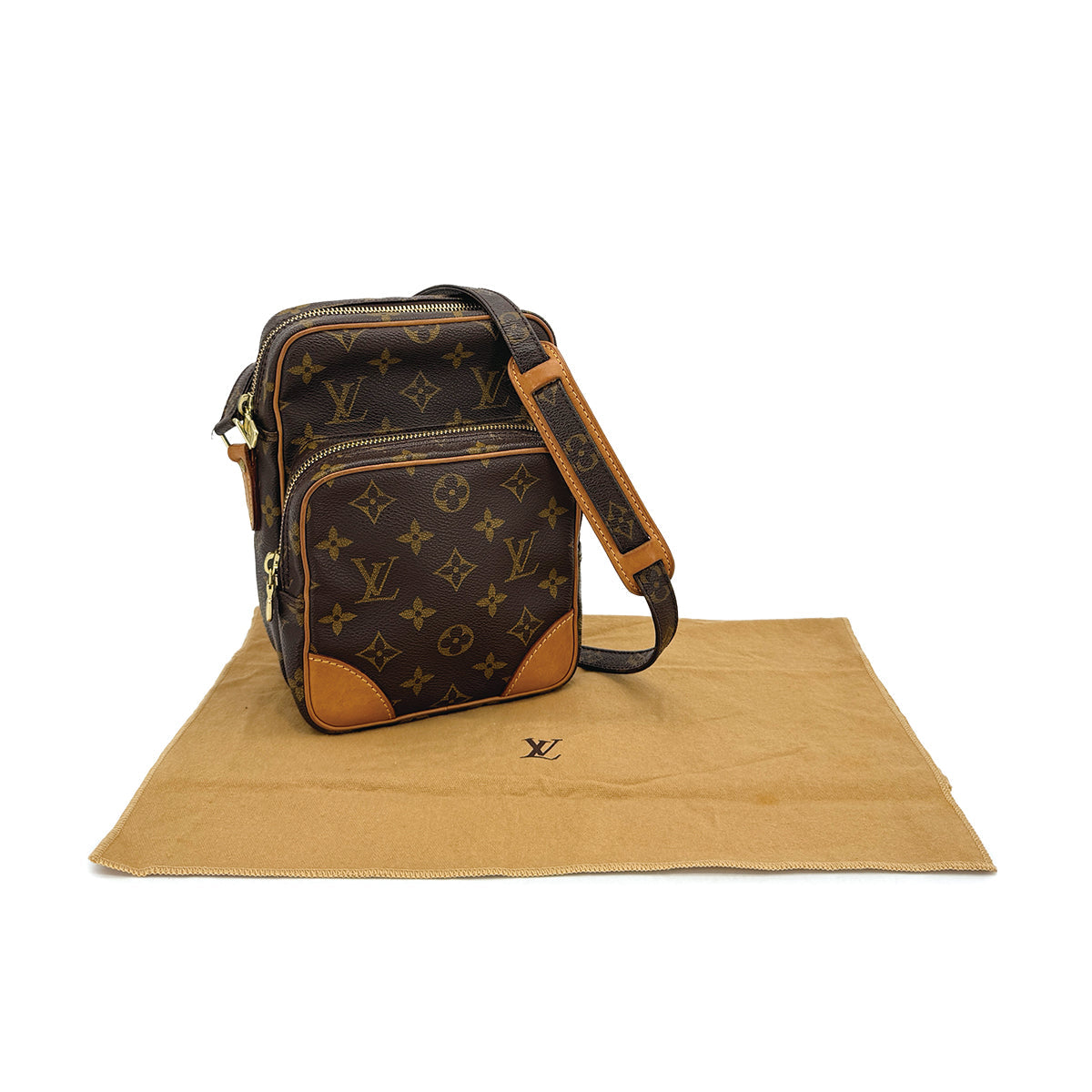 LOUIS VUITTON MONOGRAM AMAZONE SHOULDER BAG BROWN M45236 90312563