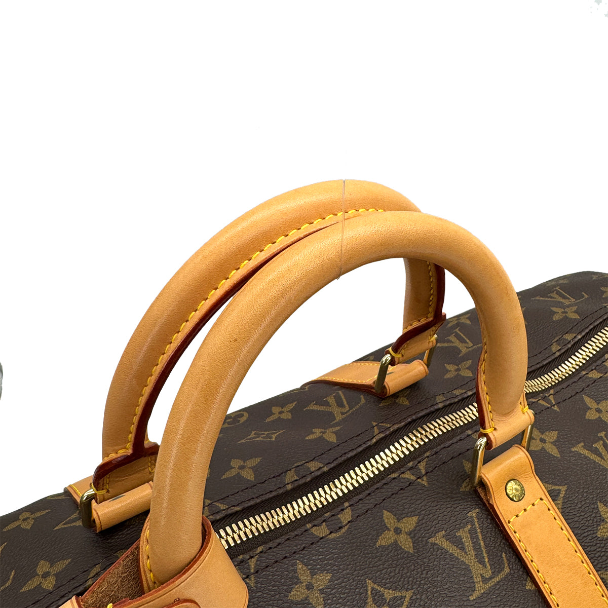 LOUIS VUITTON MONOGRAM KEEPALL 50 LUGGAGE BROWN M41426 90325325