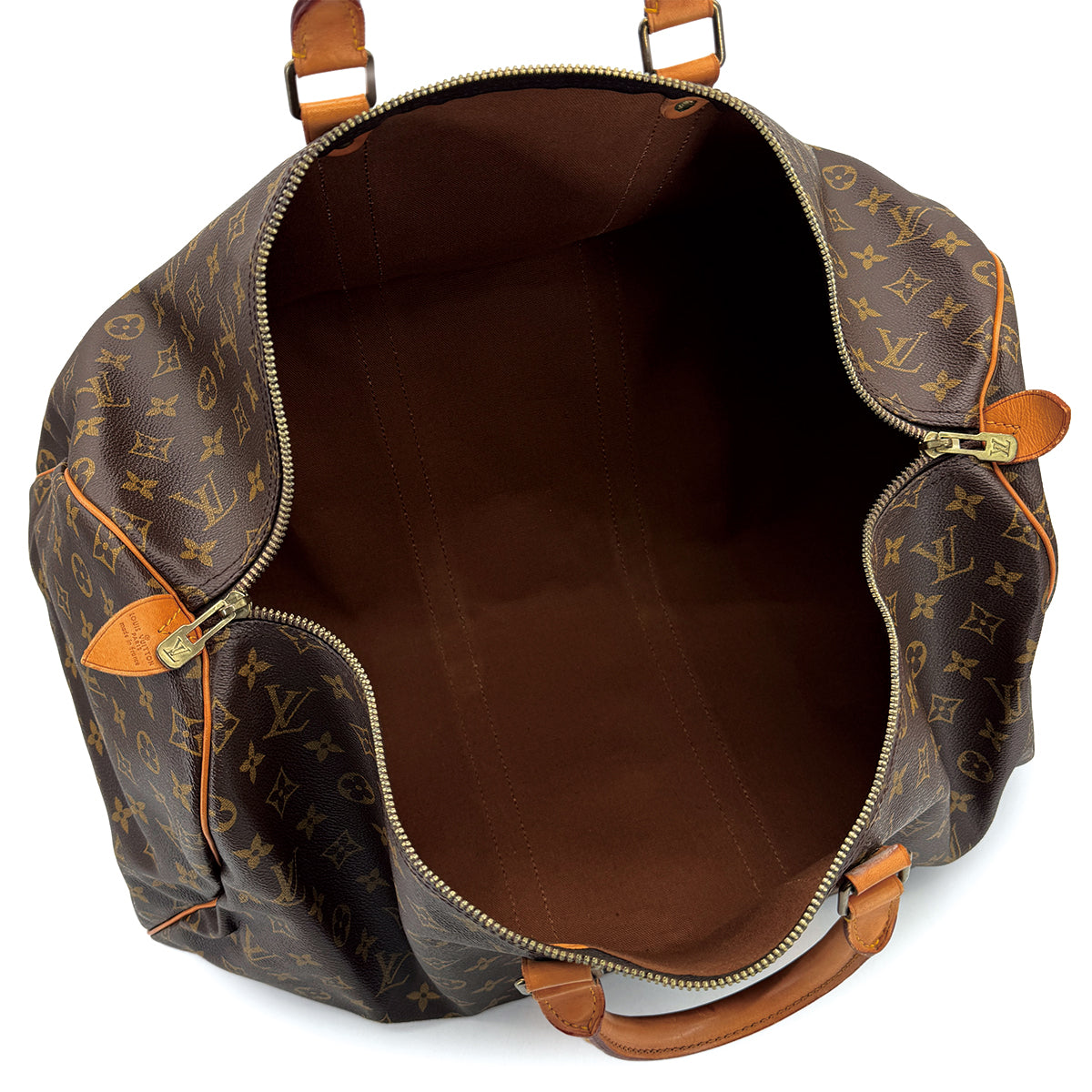 LOUIS VUITTON MONOGRAM KEEPALL 55 LUGGAGE BROWN M41424 90312618