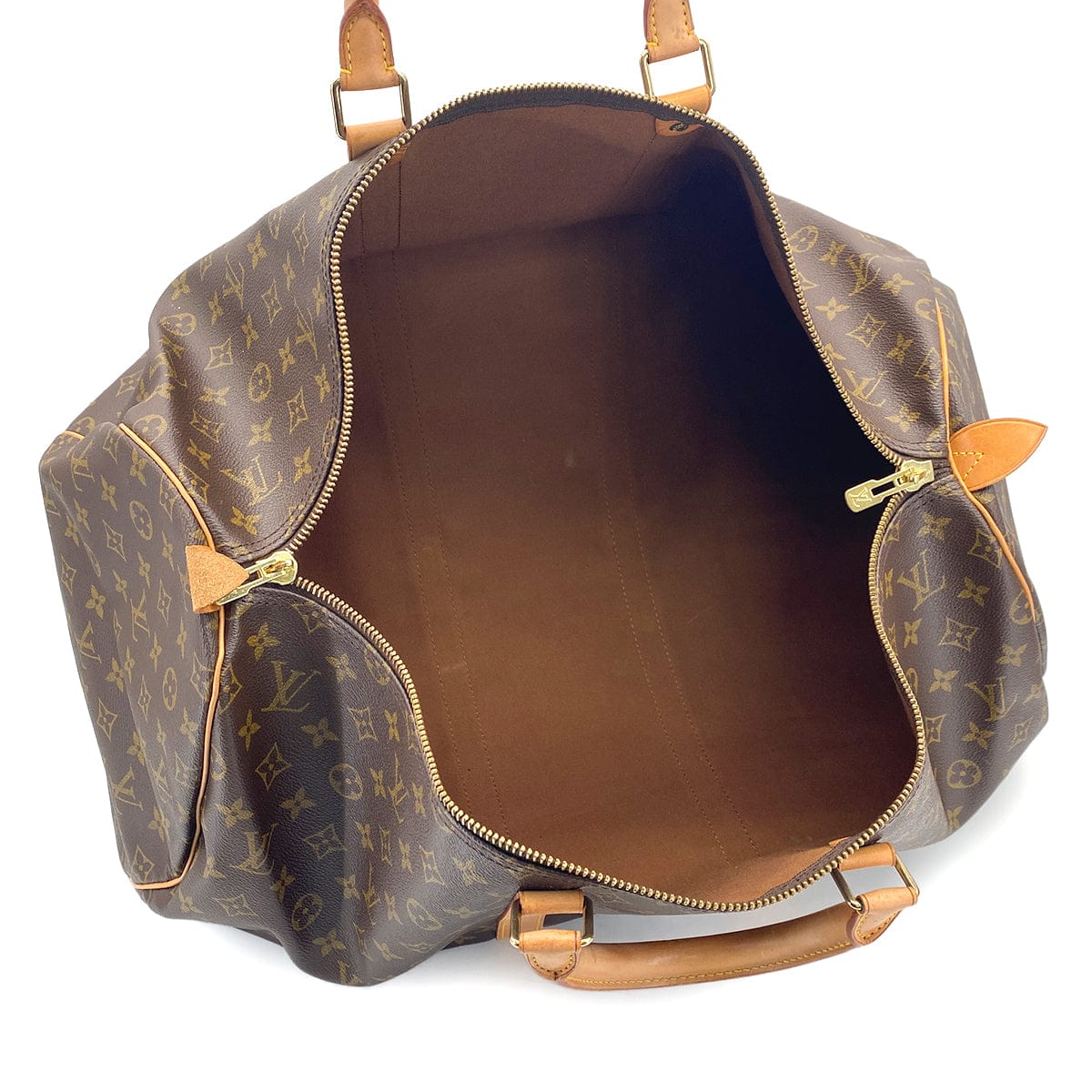 LOUIS VUITTON MONOGRAM KEEPALL 55 LUGGAGE BROWN M41424 90320173