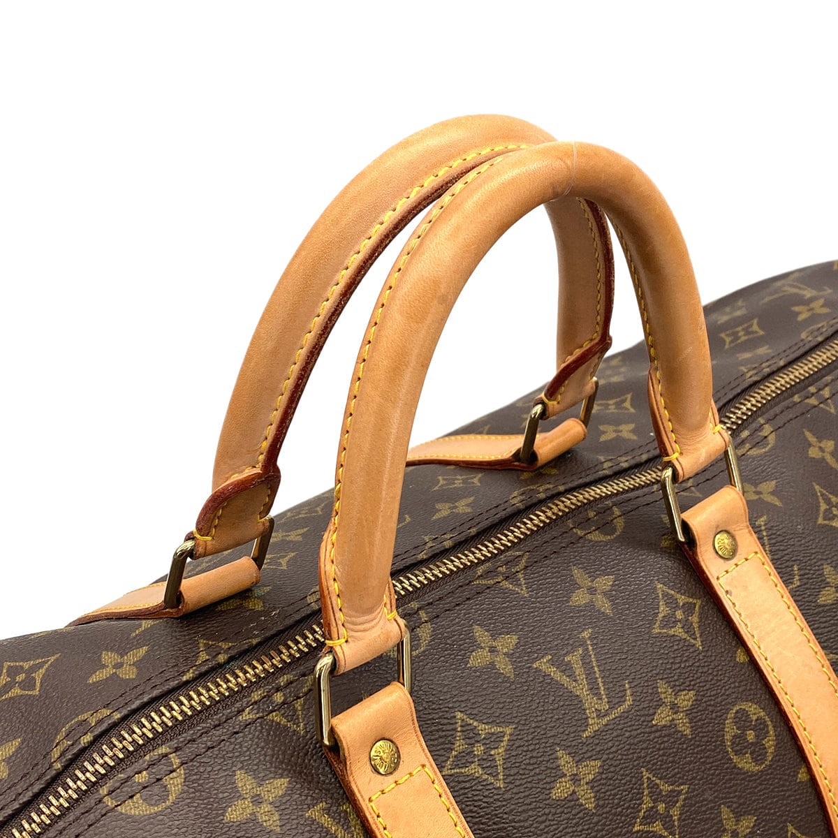 LOUIS VUITTON MONOGRAM KEEPALL 55 LUGGAGE BROWN M41424 90320173