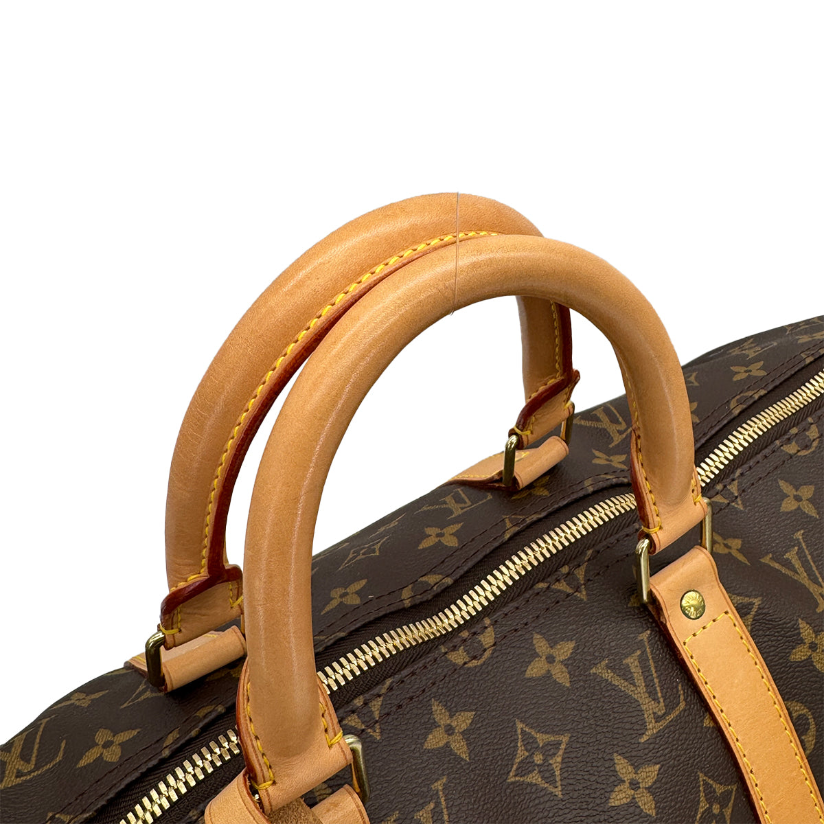 LOUIS VUITTON MONOGRAM KEEPALL BANDOULIERE 50 LUGGAGE BROWN M41416 90325326