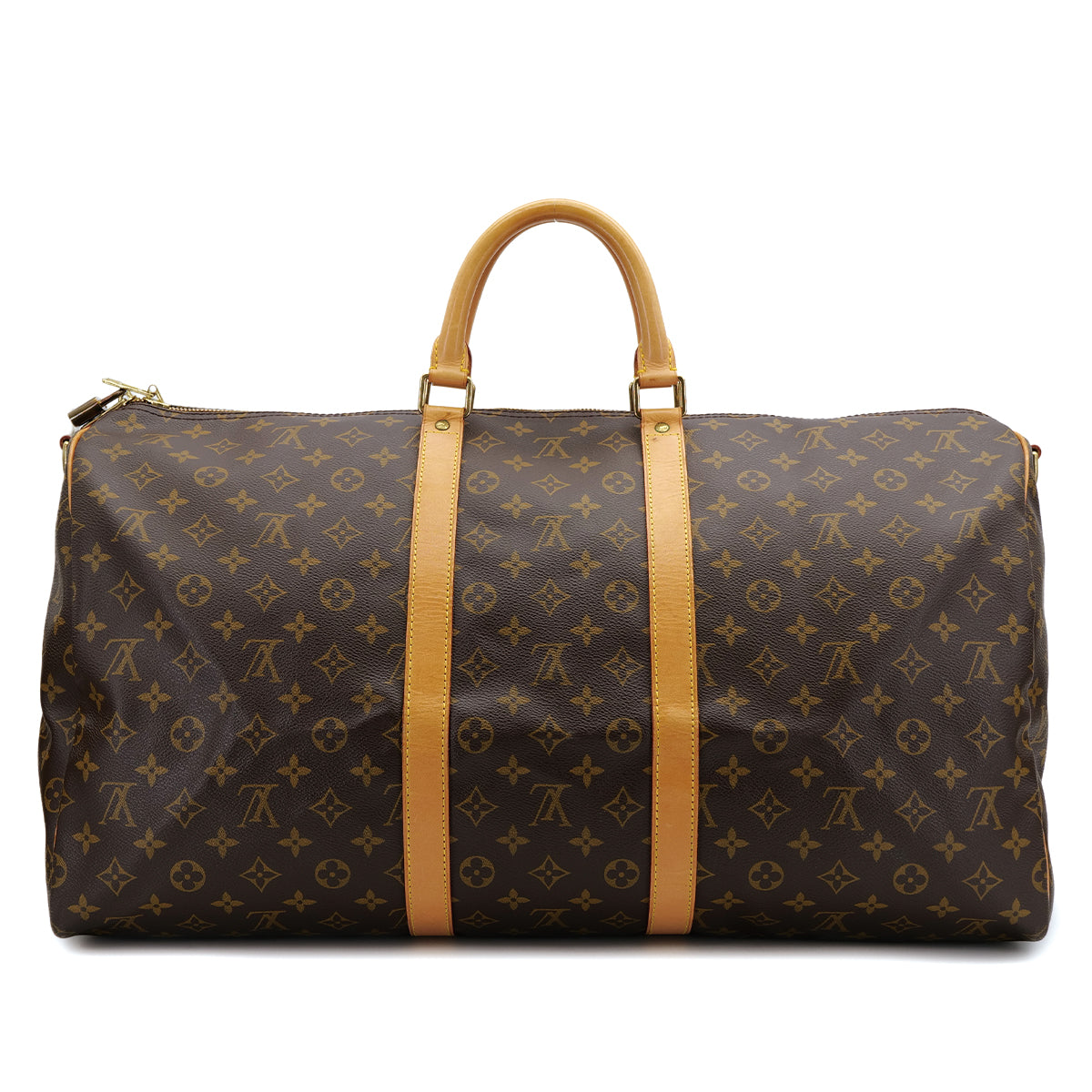 LOUIS VUITTON MONOGRAM KEEPALL BANDOULIERE 55 LUGGAGE BROWN M41414 90312566