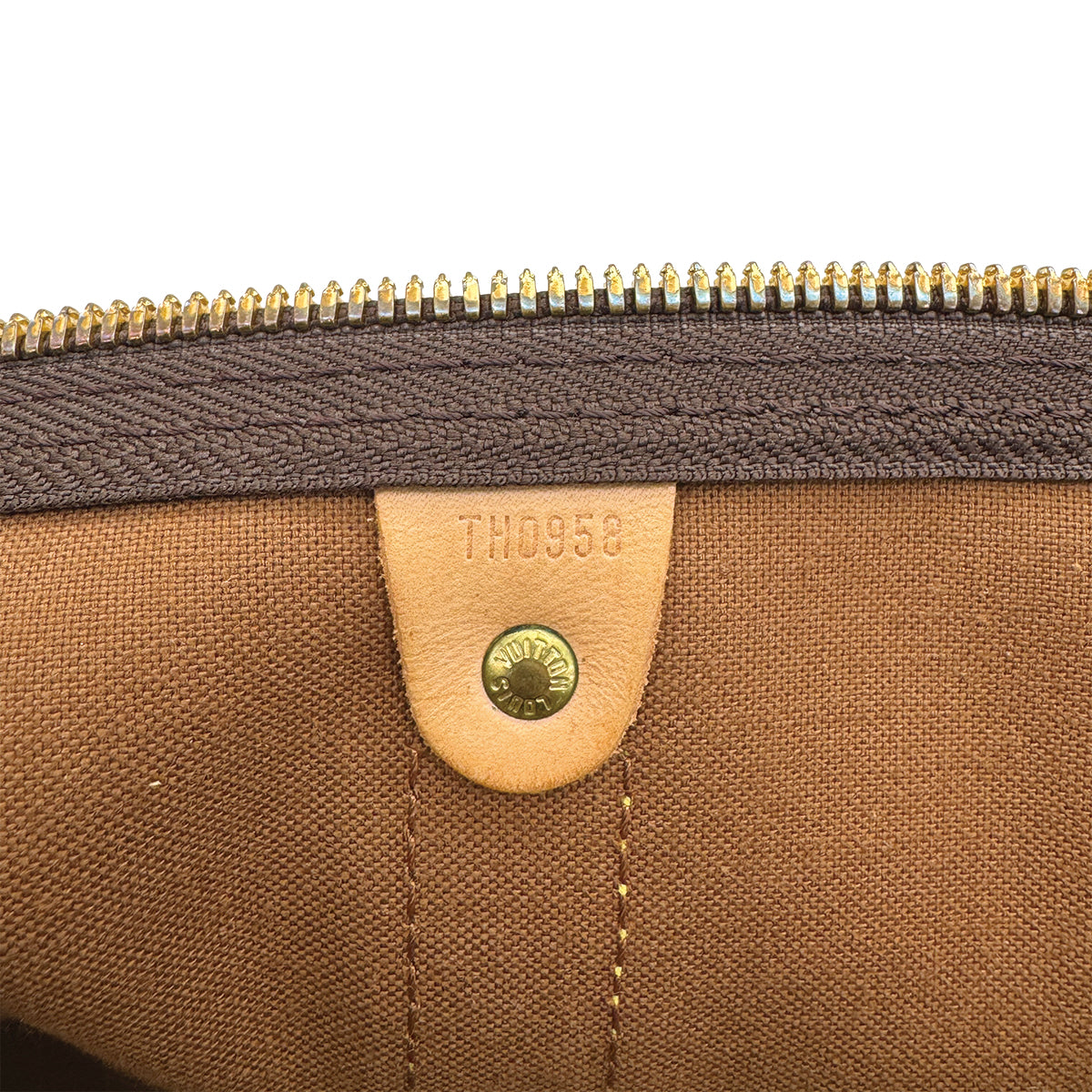 LOUIS VUITTON MONOGRAM KEEPALL BANDOULIERE 55 LUGGAGE BROWN M41414 90312566
