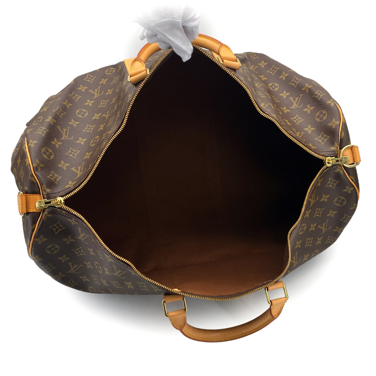 LOUIS VUITTON MONOGRAM KEEPALL BANDOULIERE 60 LUGGAGE BROWN M41412 90313861