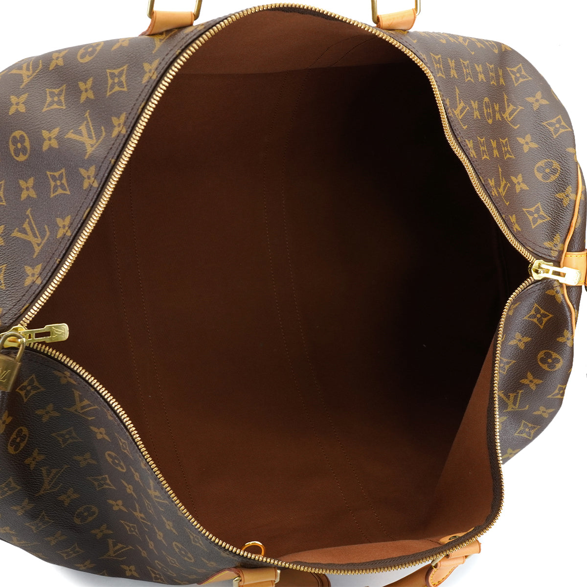 LOUIS VUITTON MONOGRAM KEEPALL BANDOULIERE 60 LUGGAGE BROWN M41412 90327867
