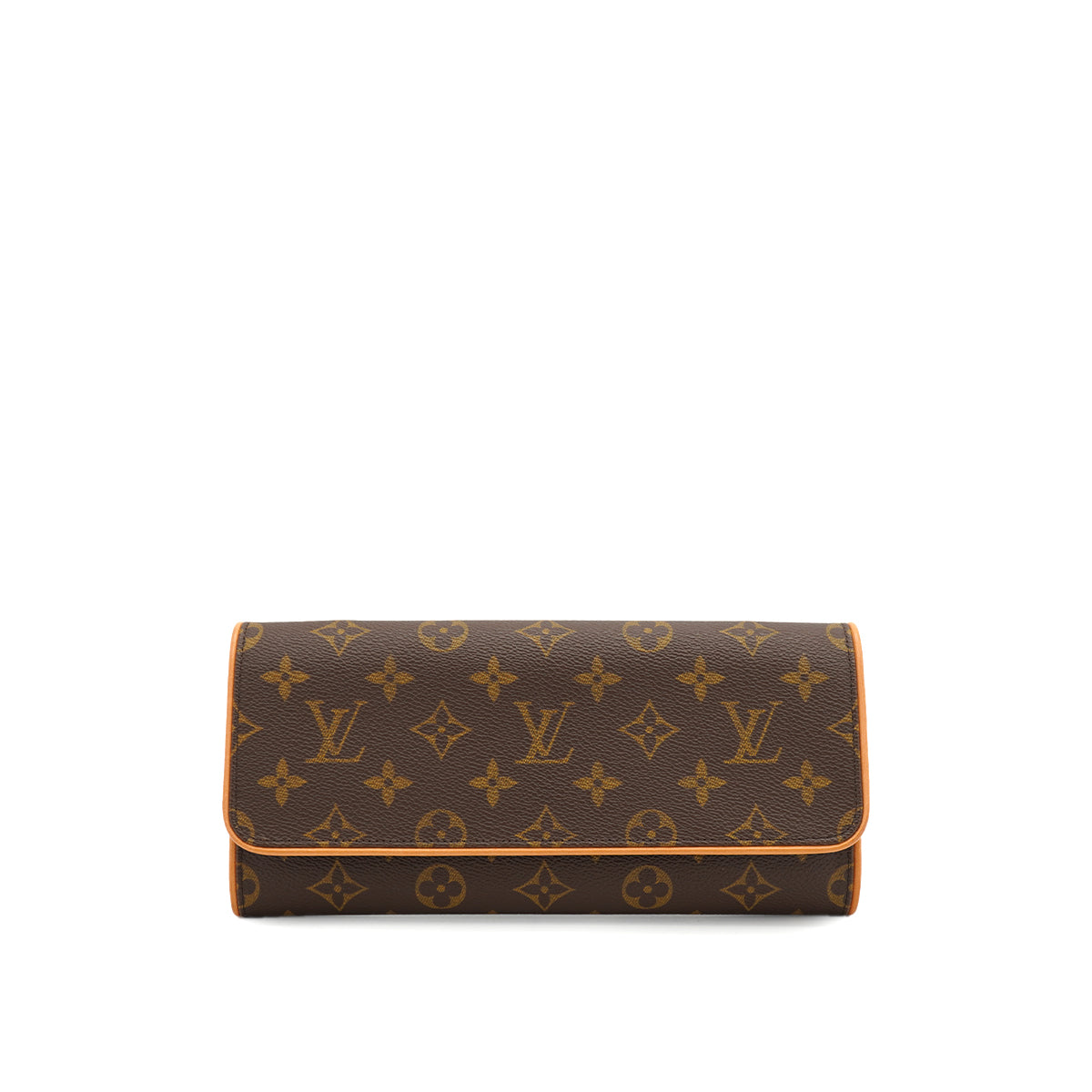 LOUIS VUITTON MONOGRAM POCHETTE TWIN GM SHOULDER BAG BROWN M51852 90328118