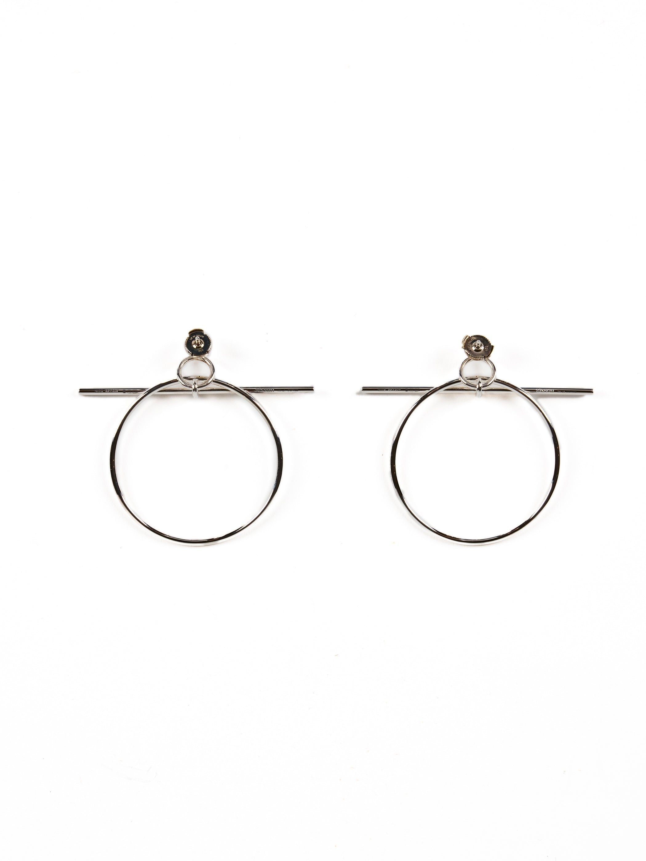 HERMÈS LOOP EARINGS Sterling Silver