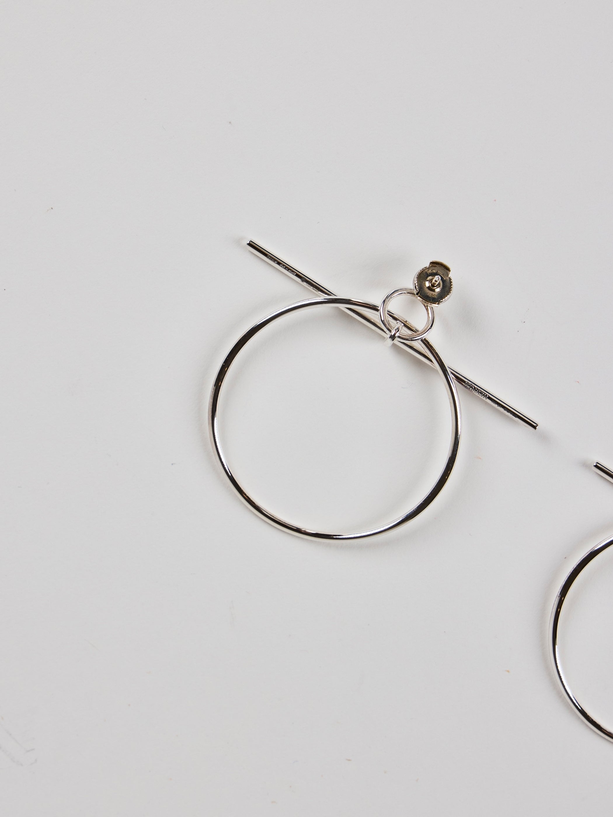 HERMÈS LOOP EARINGS Sterling Silver