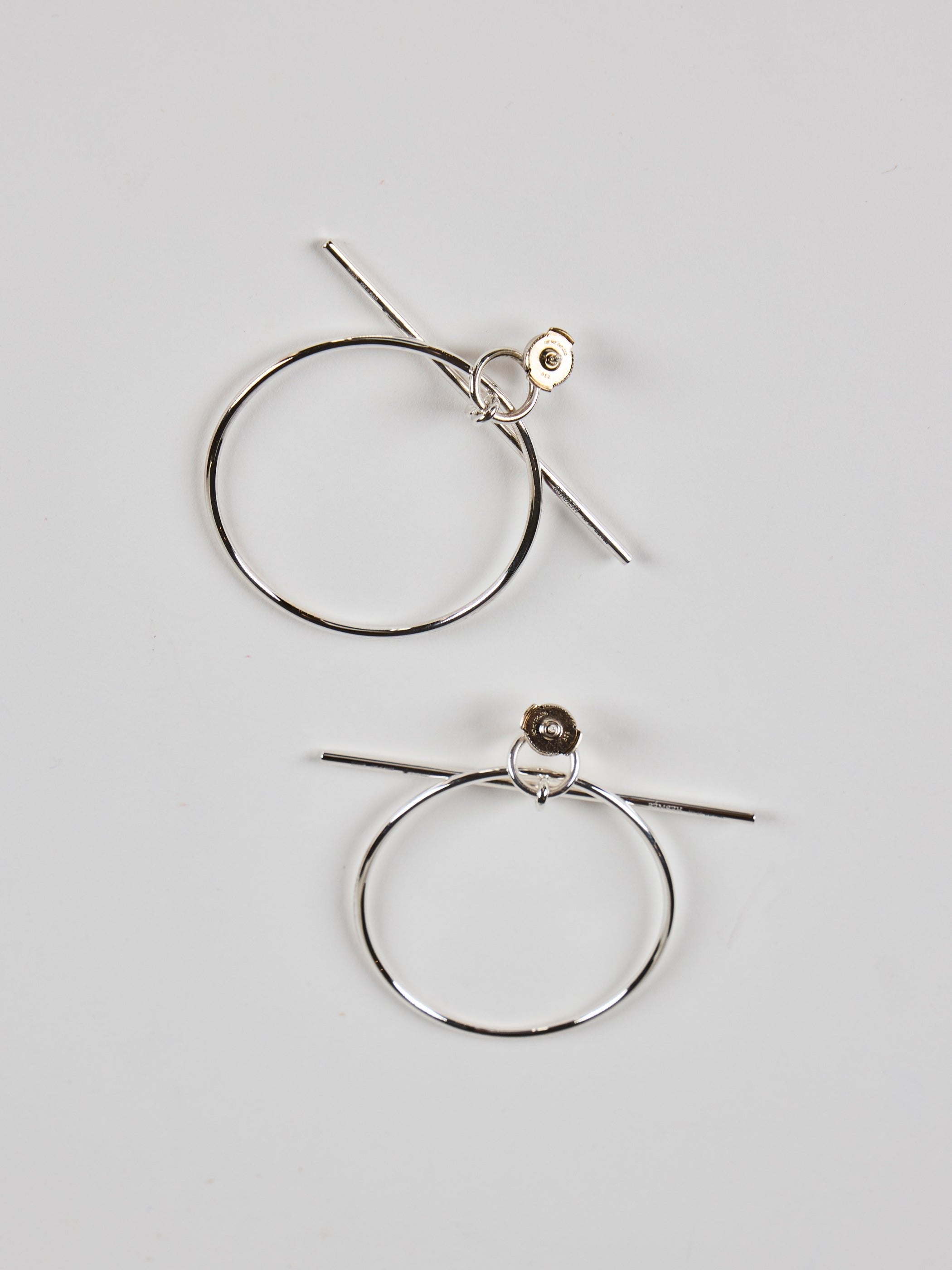 HERMÈS LOOP EARINGS Sterling Silver