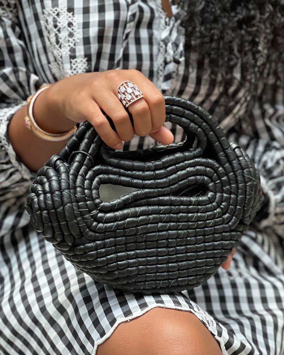 Luna Black Tote Bag
