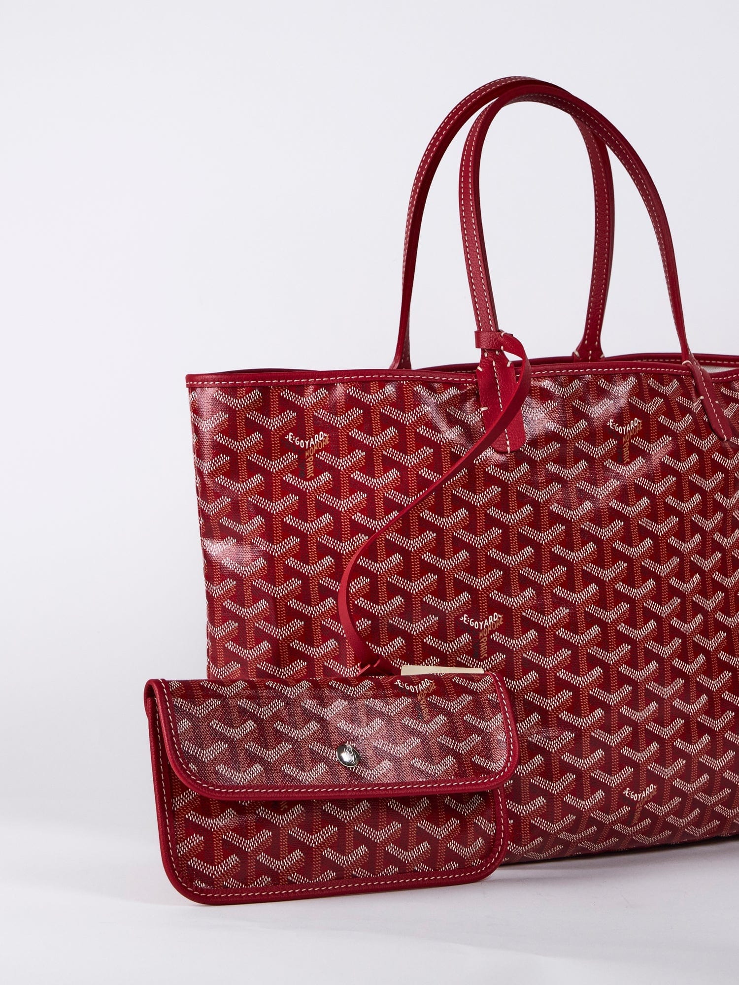 GOYARD Saint Louis PM Bag in Red