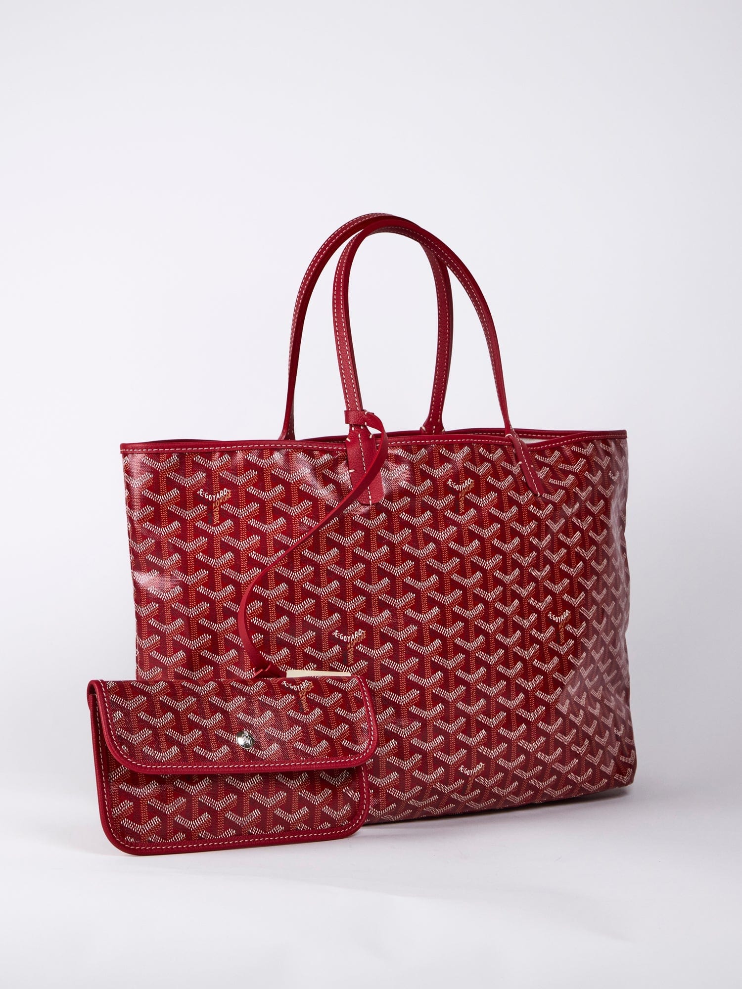 GOYARD Saint Louis PM Bag in Red