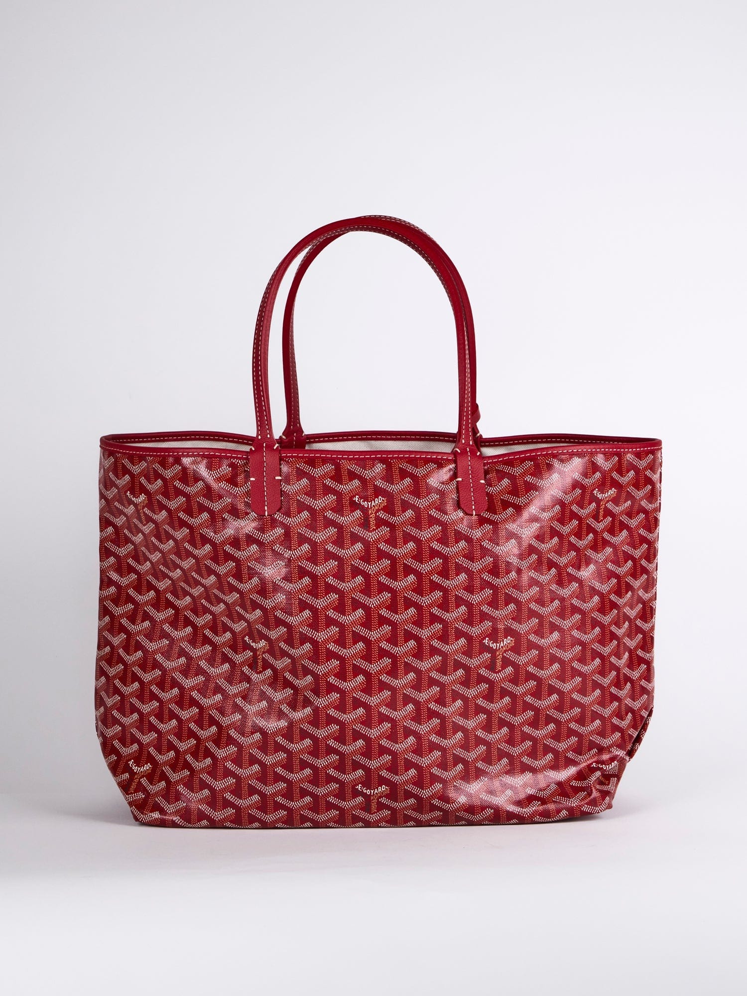 GOYARD Saint Louis PM Bag in Red