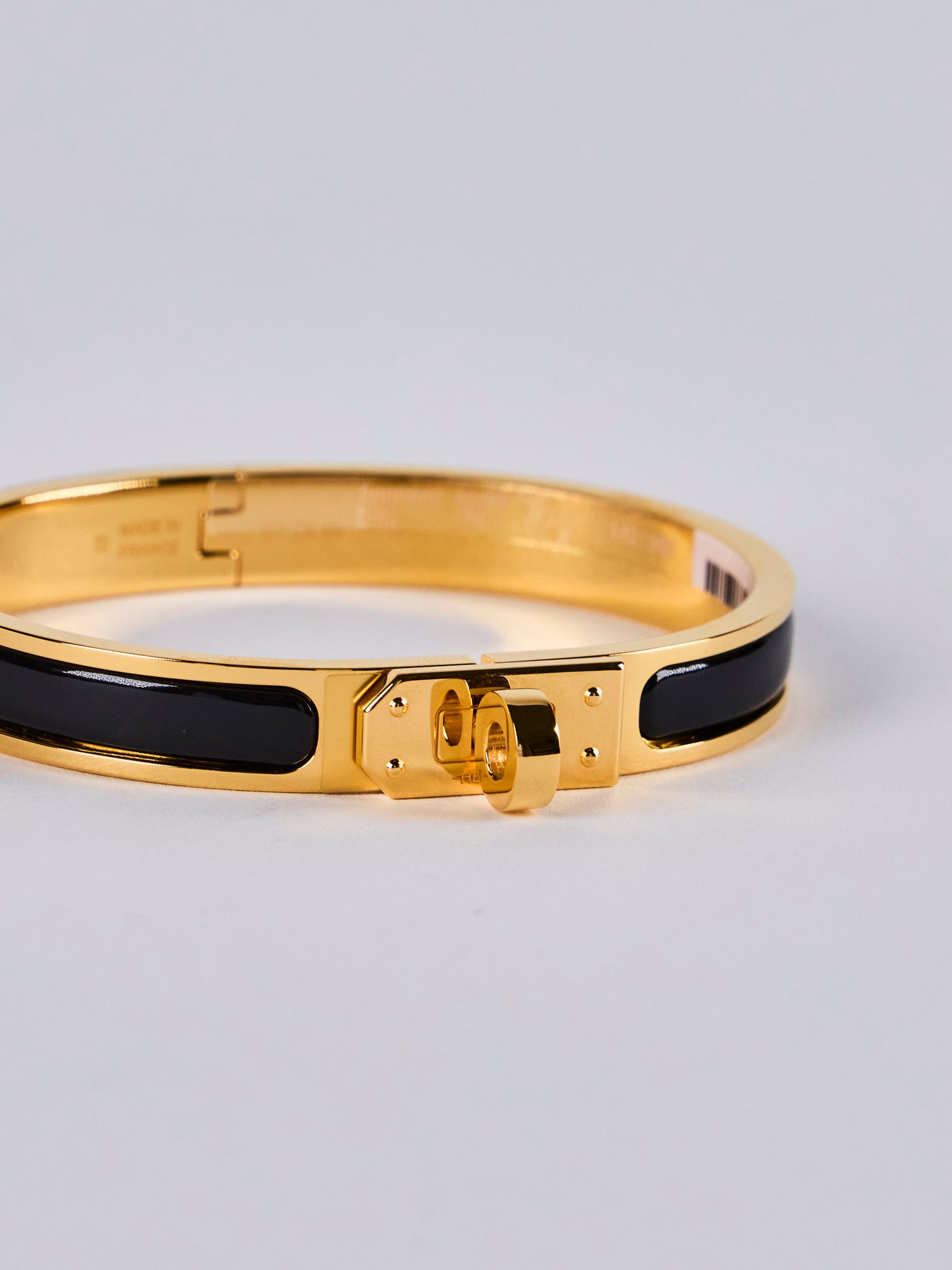 HERMÈS MINI CLIC KELLY BRACELET PM Black & Gold