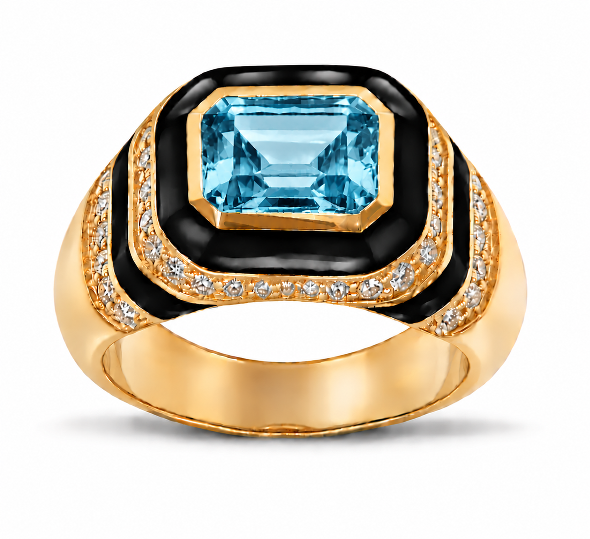 Kyma Dome Ring 18K Yellow Gold THOA001