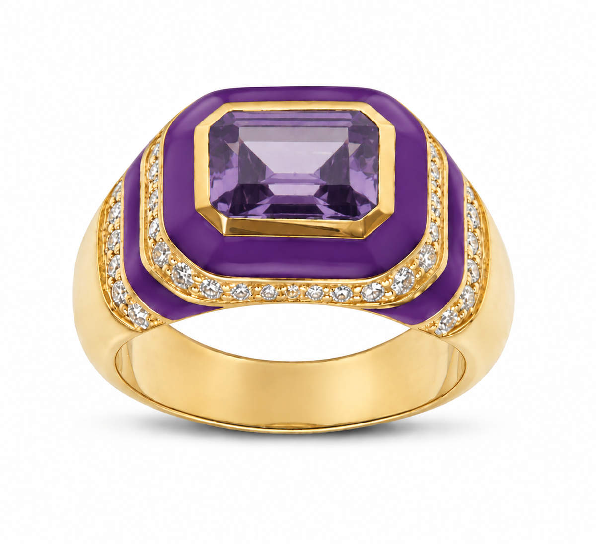 Kyma Dome Ring 18K Yellow Gold THOA001