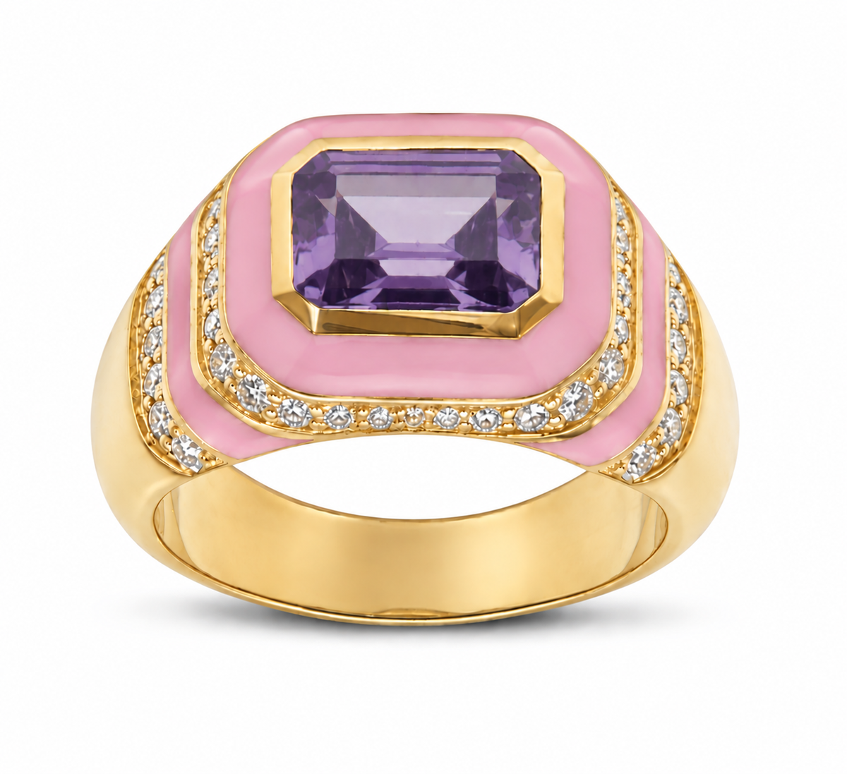 Kyma Dome Ring 18K Yellow Gold THOA001