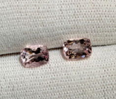 3.03ct Baby pink morganite pair  DXBCS3699