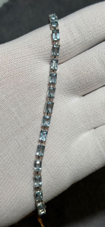 Aquamarine bracelet Silver 925 DXBCS3729