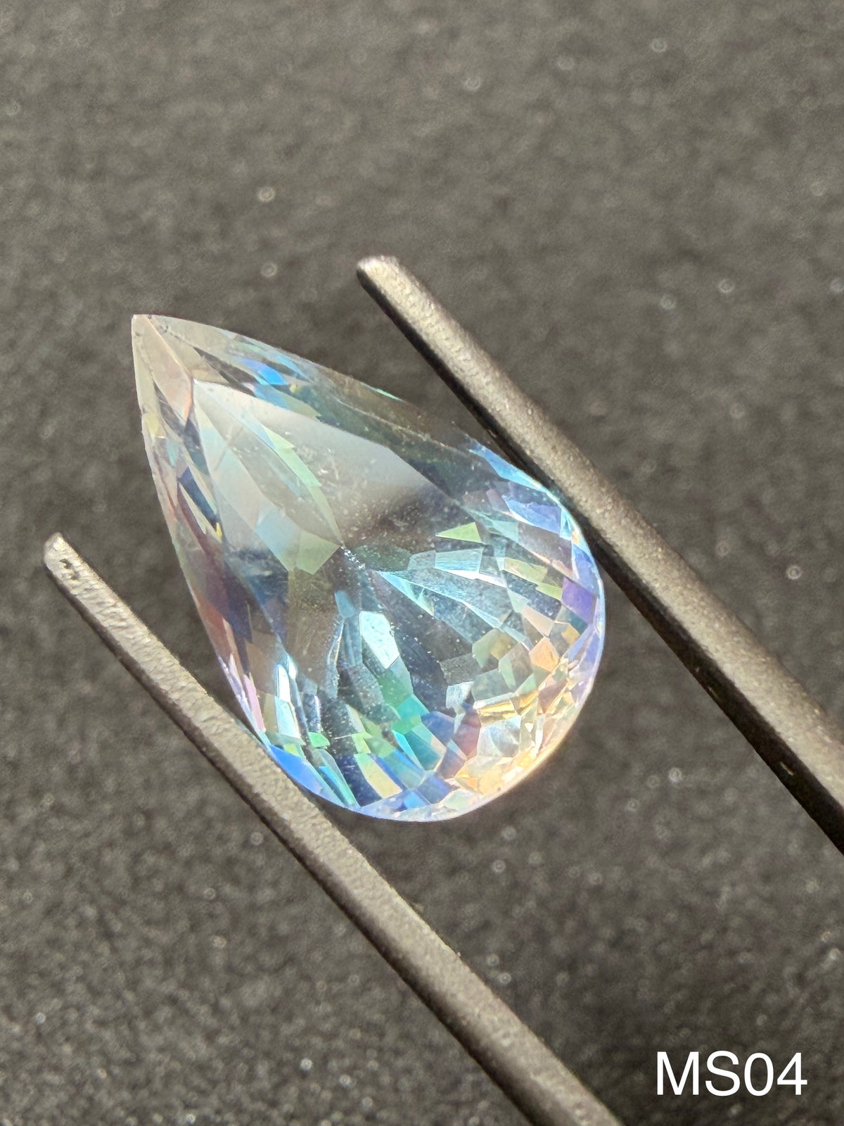 3.88ct Madagascar Rainbow Moonstone Cut Stone MS04