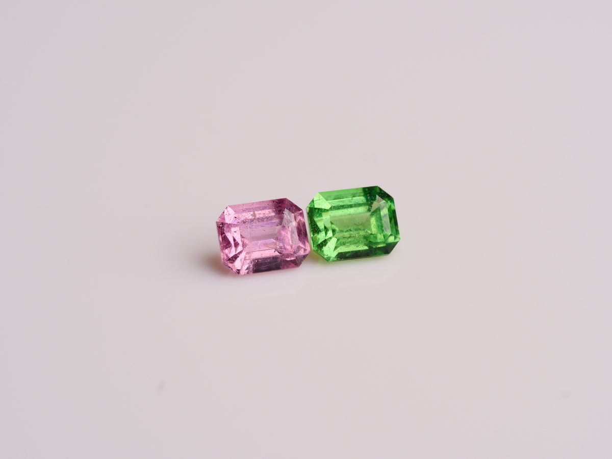1ct Tsavorite Garnet and Tajik Spinel Pair
