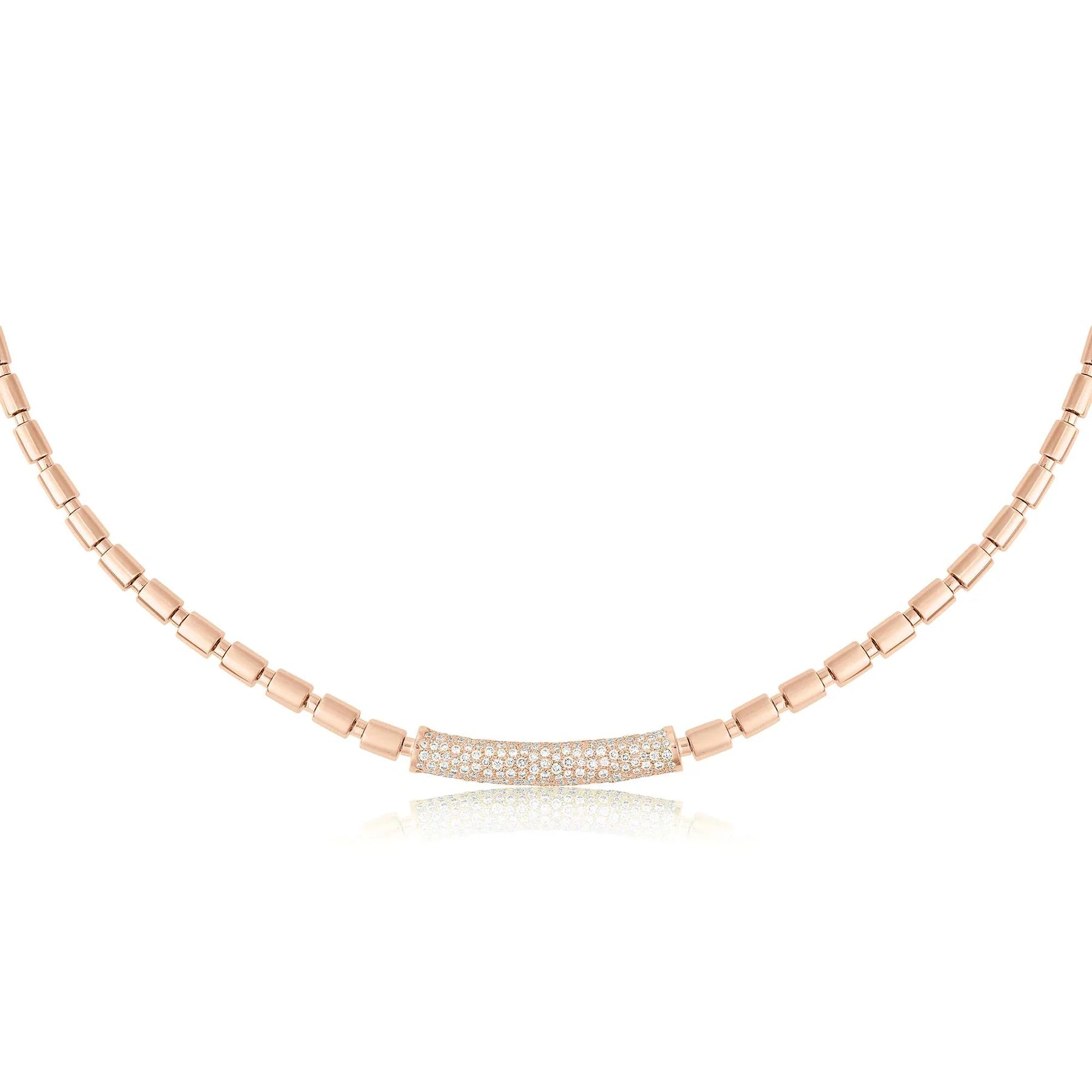 ITERU NECKLACE - ROSE GOLD NS002EN
