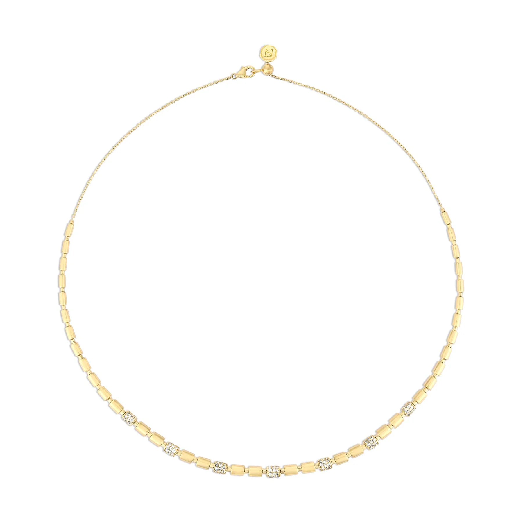 ITERU RHYTHM NECKLACE - YELLOW GOLD NS013EN