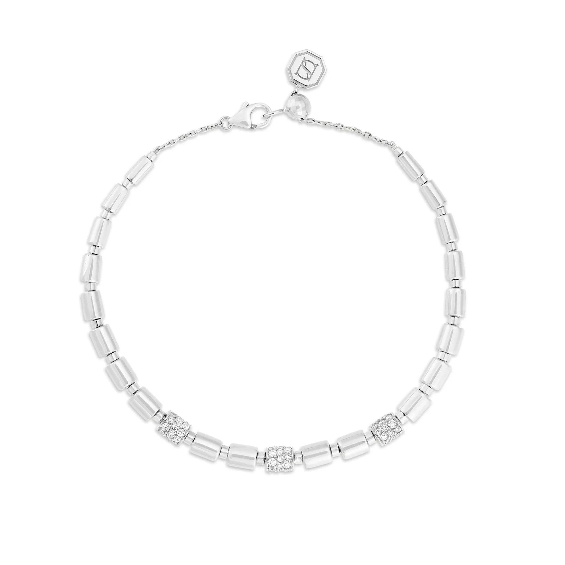 ITERU RHYTHM BRACELET - WHITE GOLD NS018EN