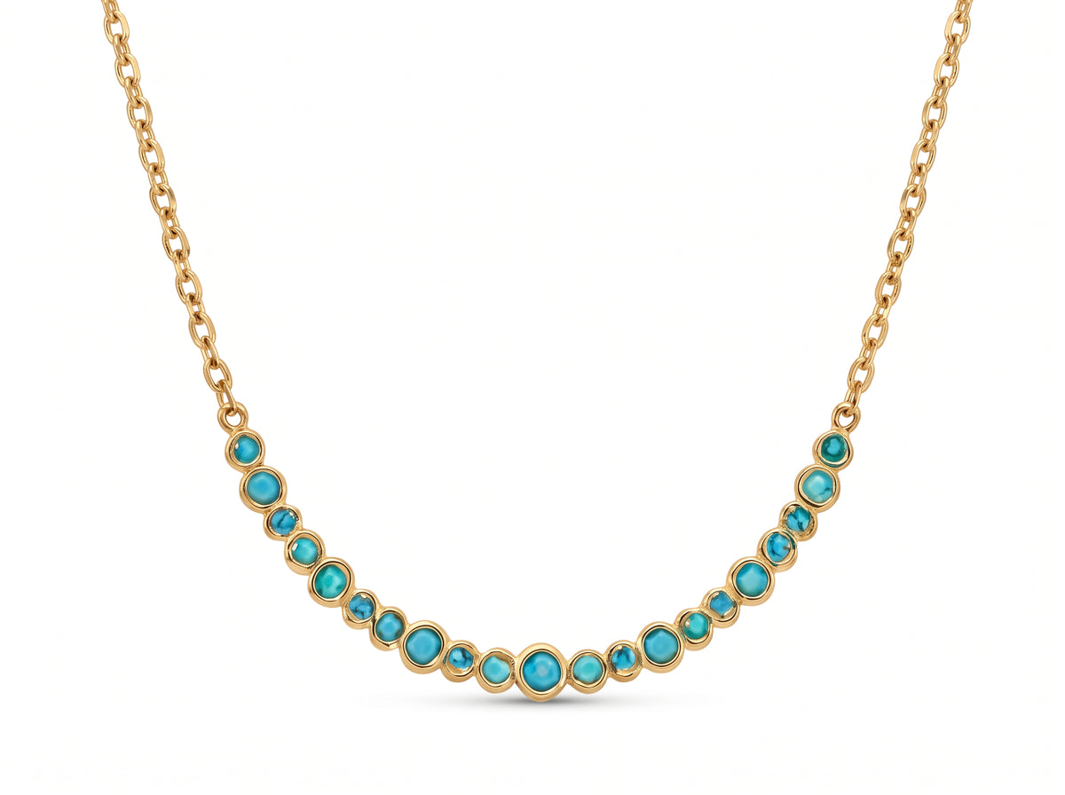18K Half Bubble Necklace SETTING ONLY SABSET080