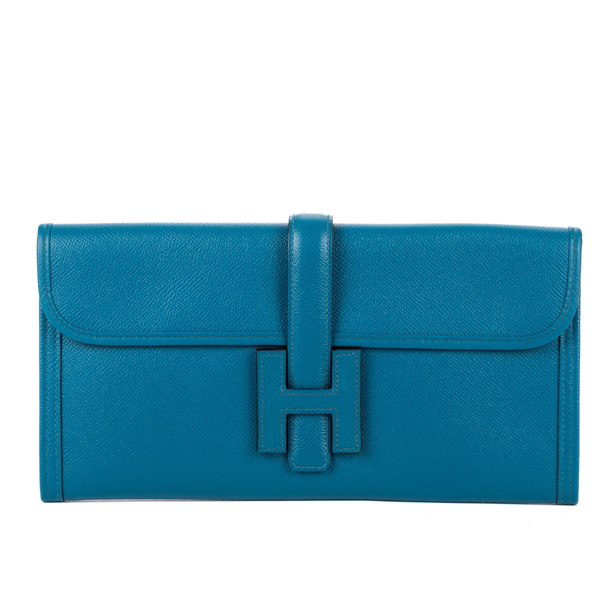Hermès Jige Elan Clutch 29 Blue Epsom Leather OAH0043 - on hold to repurchase Vina Leite