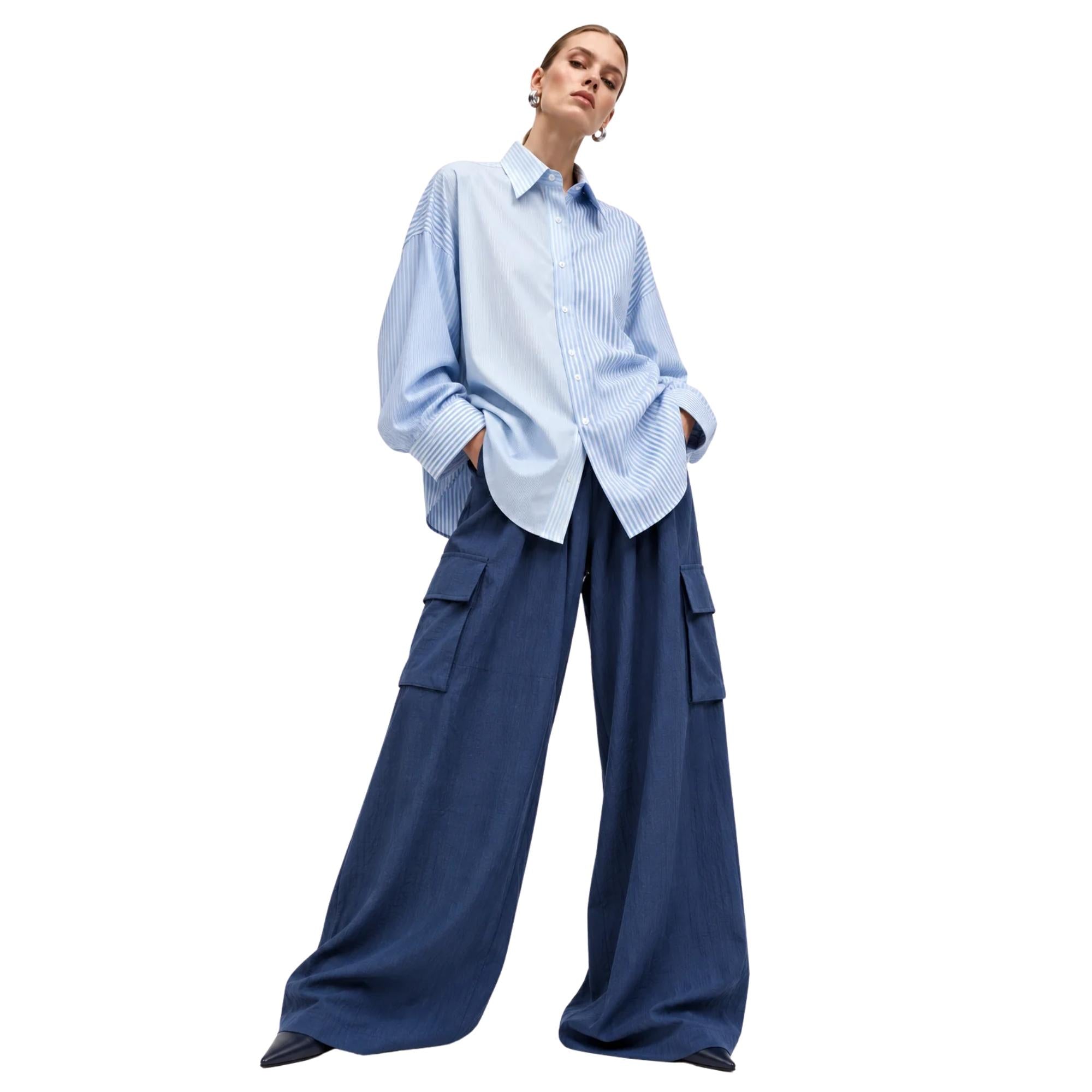 OVERSIZED CLASSIC STRIPED SHIRT (قميص) “BOLKONSKY”
