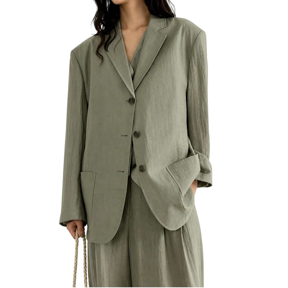 OVERSIZED THREE-PIECE SET تعيين (BLAZER & VEST & PANTS) “GYEONGBOK”