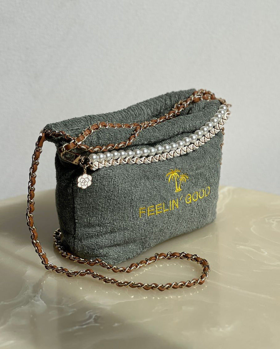 FEELIN' GOOD - Olive Green Terry Bag