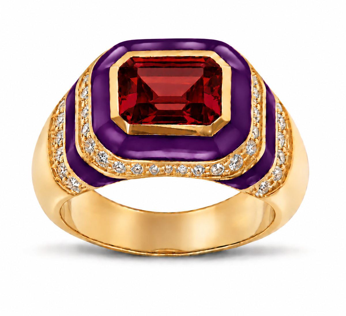 Kyma Dome Ring 18K Yellow Gold THOA001
