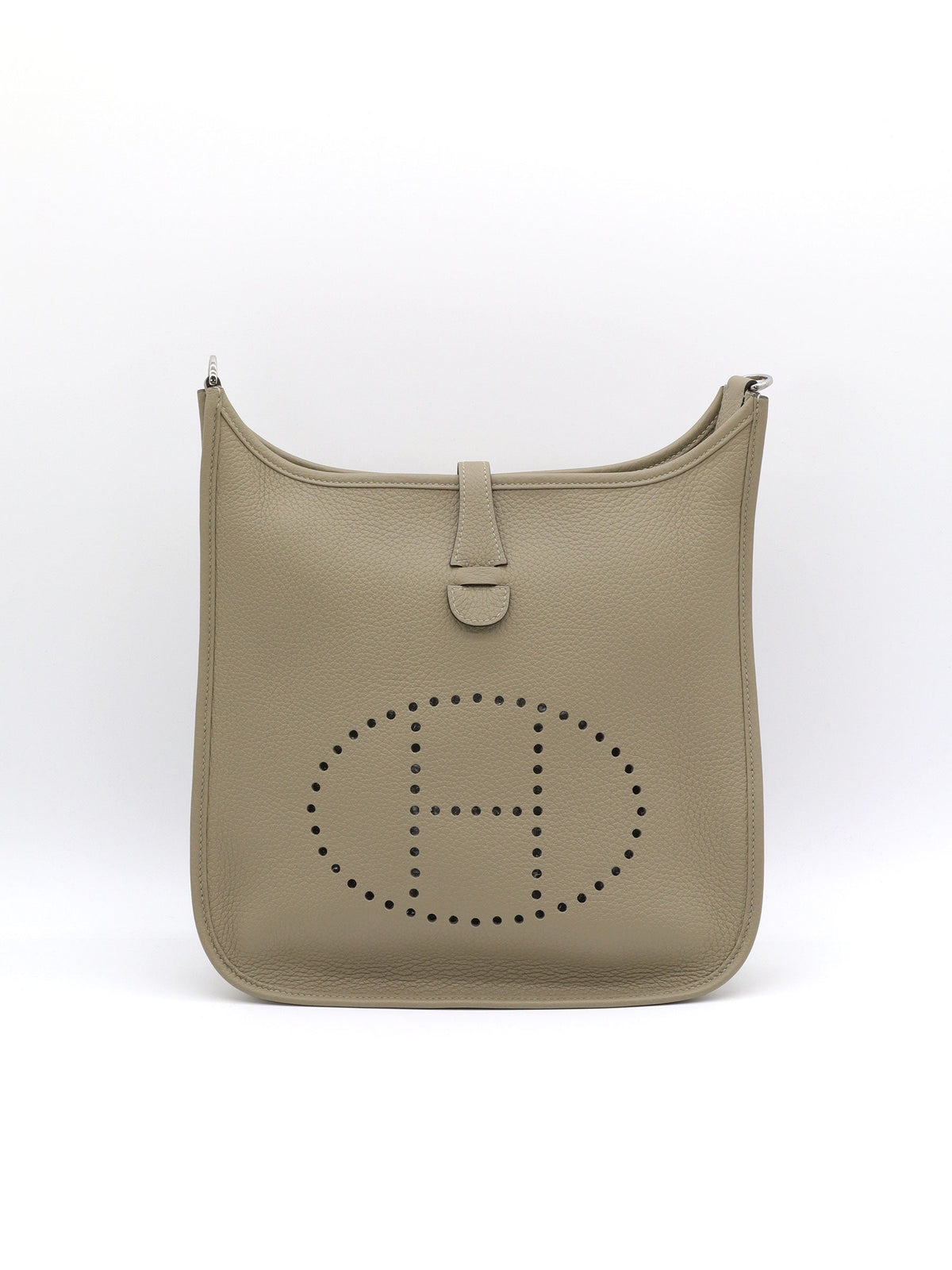 Hermès Evelyne III 29 Sauge Taurillon Clemence Palladium Hardware