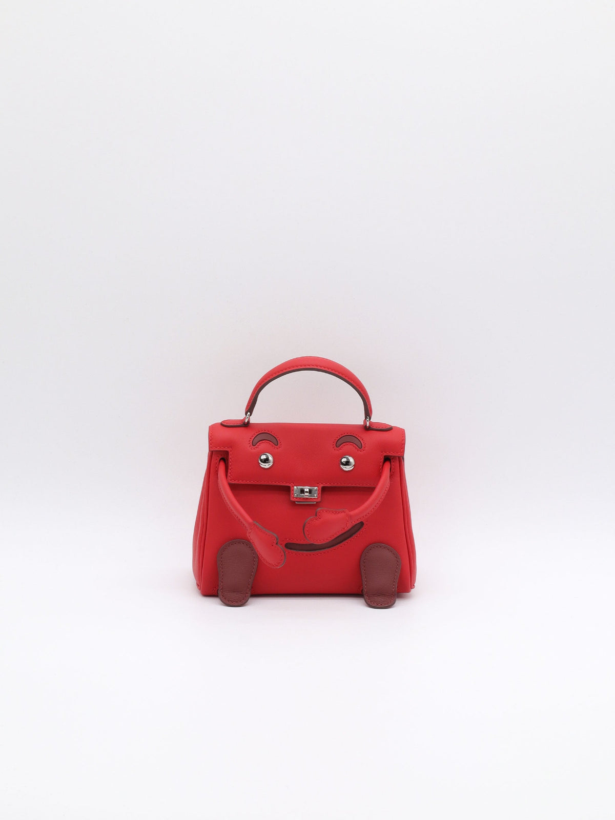 Hermès Kelly Doll Rouge Radieux/ Rouge H Swift Palladium Hardware