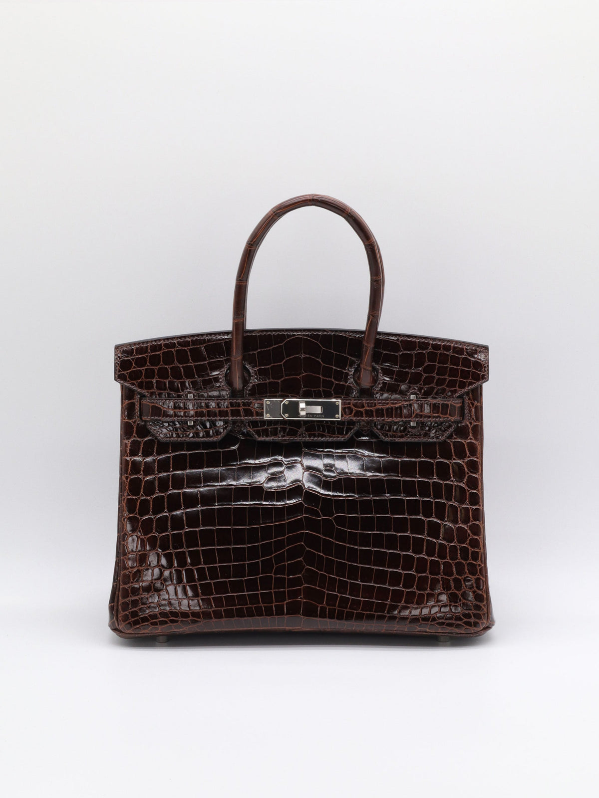 Hermès Birkin 30 Havana Shiny Niloticus Palladium Hardware