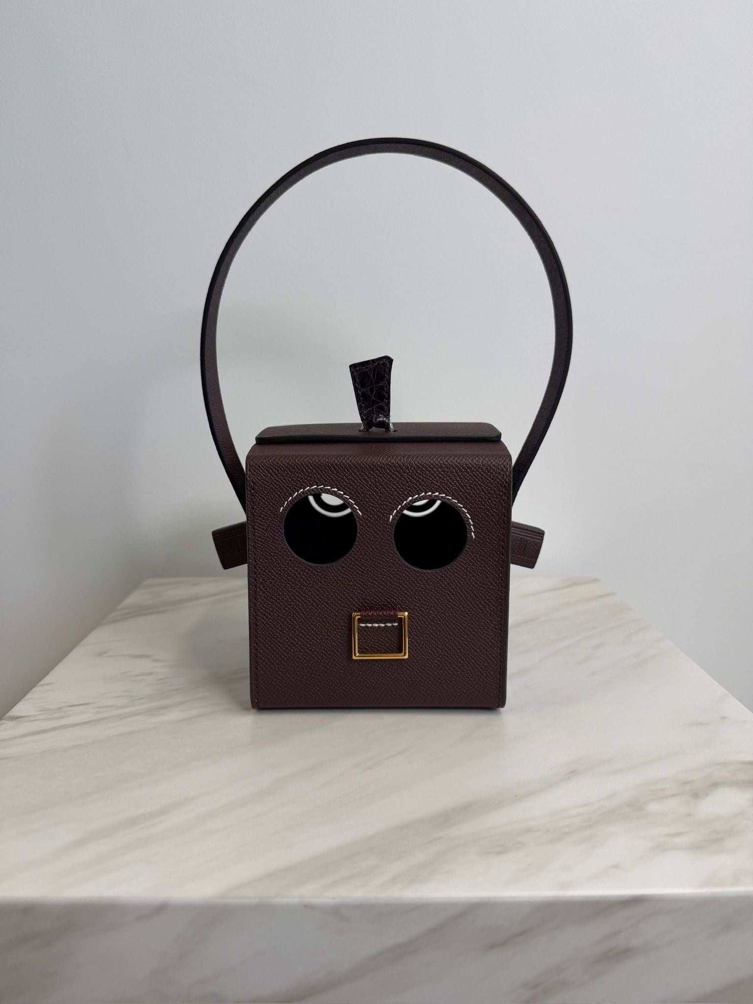 Hermès Petit H robot rouge sellier - cassis