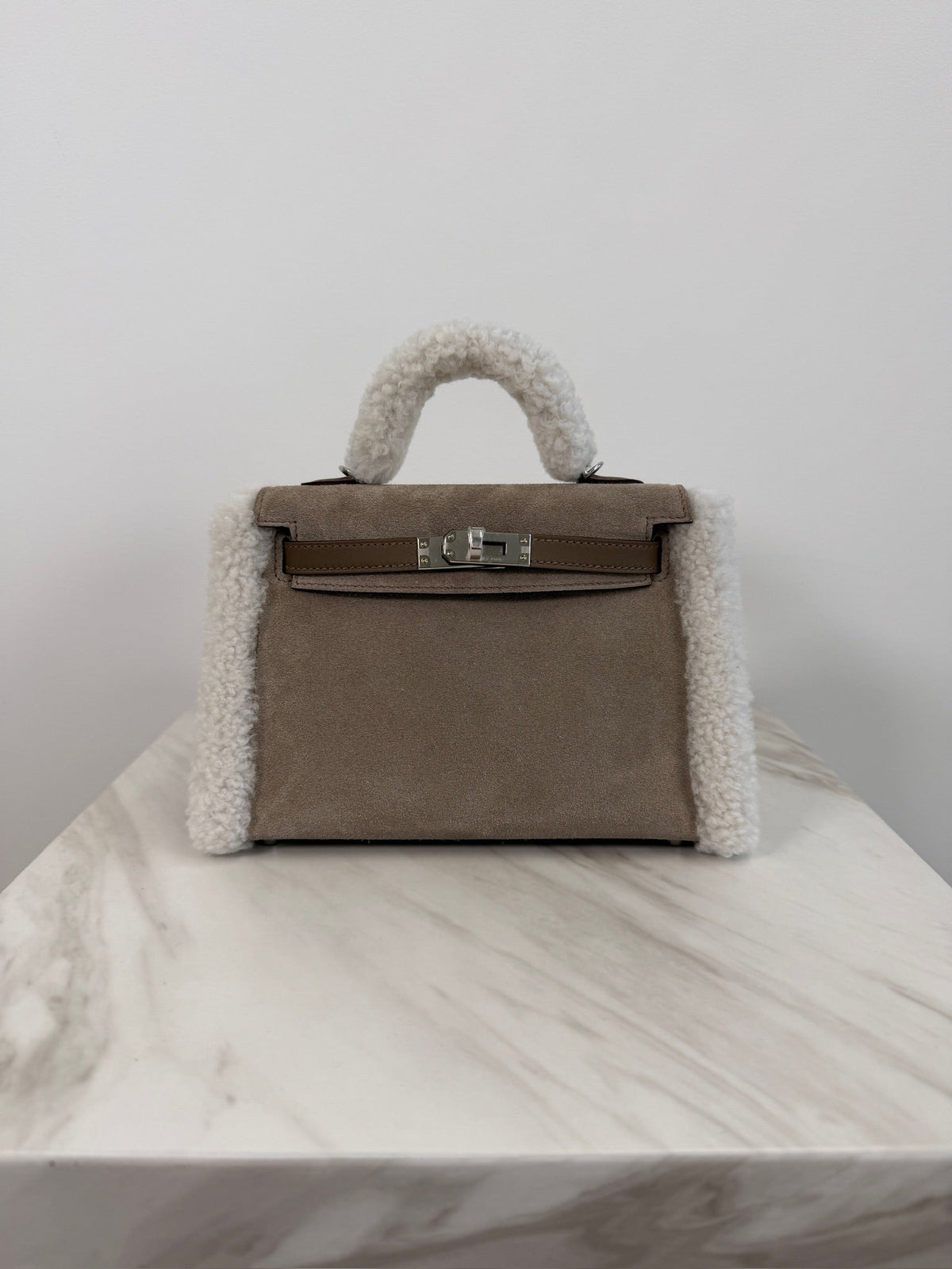 Hermès K20 teddy etoupe
