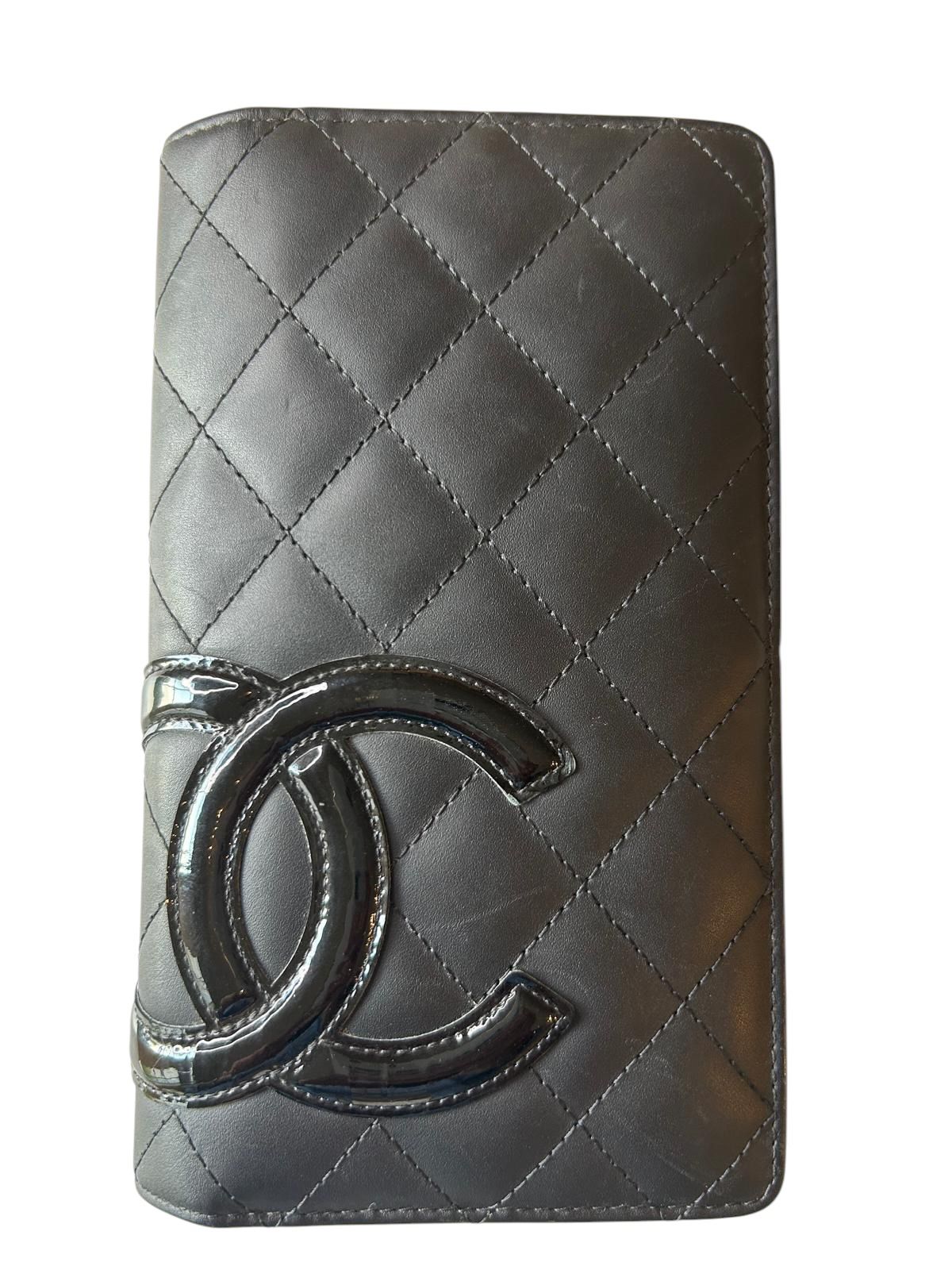 Chanel Black Cambon Leather Wallet