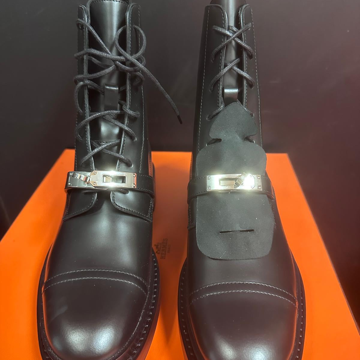 105. Brand New Black Boots